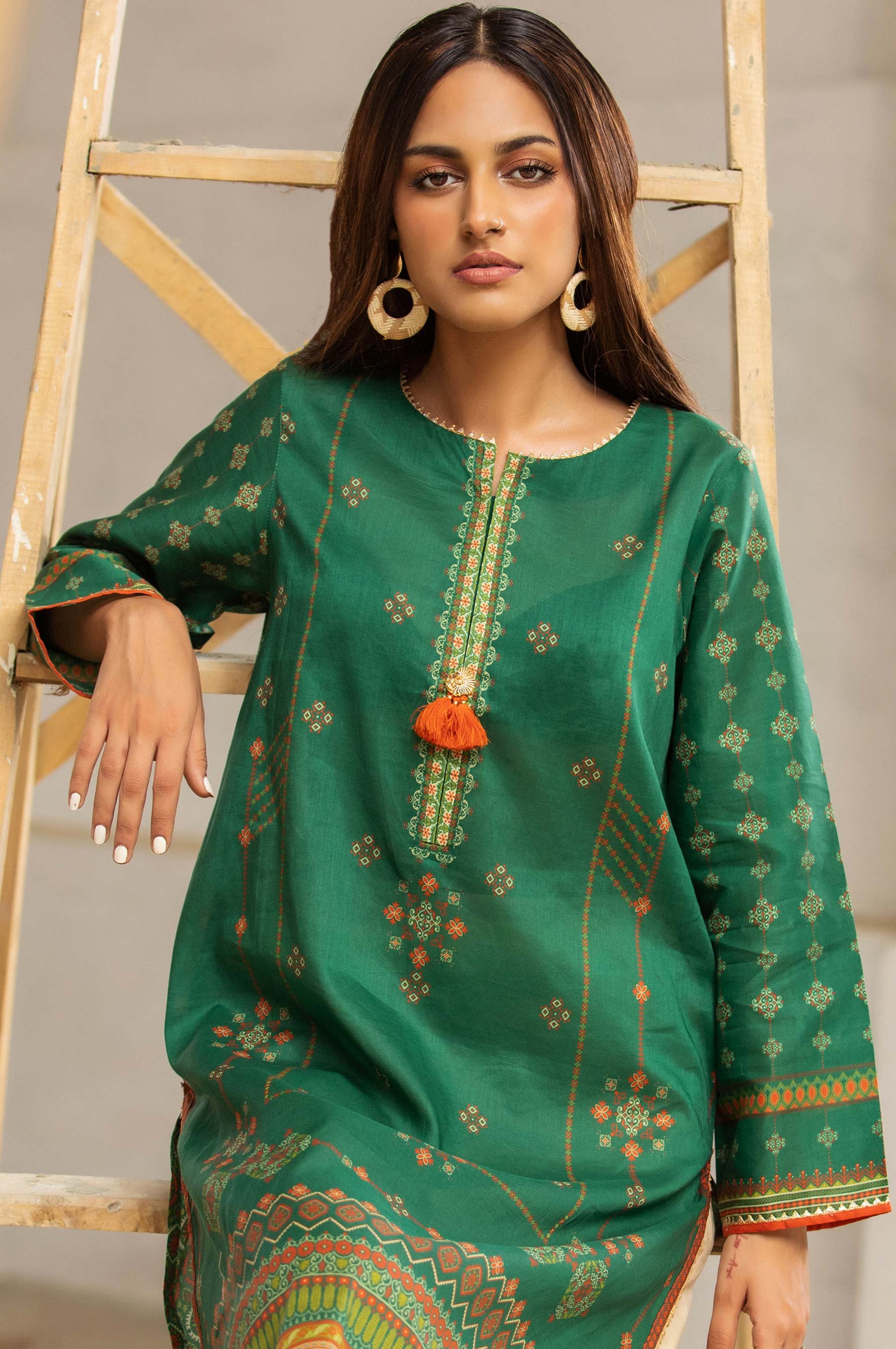 Stitched 1 Piece Digital Printed Doria Shirt - Image 4