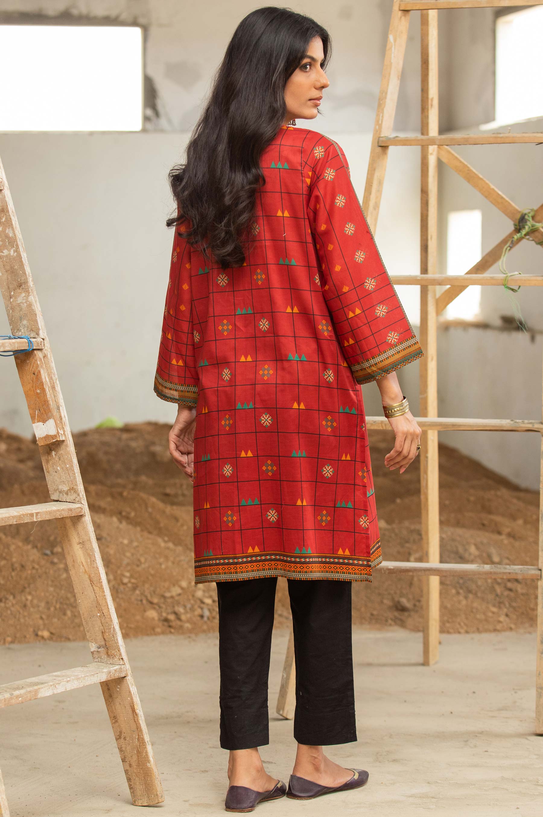 Stitched 1 Piece Digital Printed Doria Shirt - Image 2