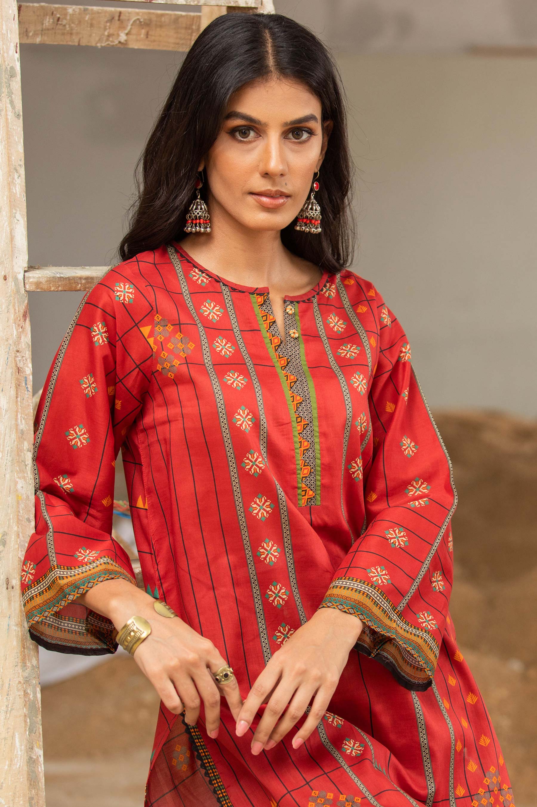 Stitched 1 Piece Digital Printed Doria Shirt - Image 6