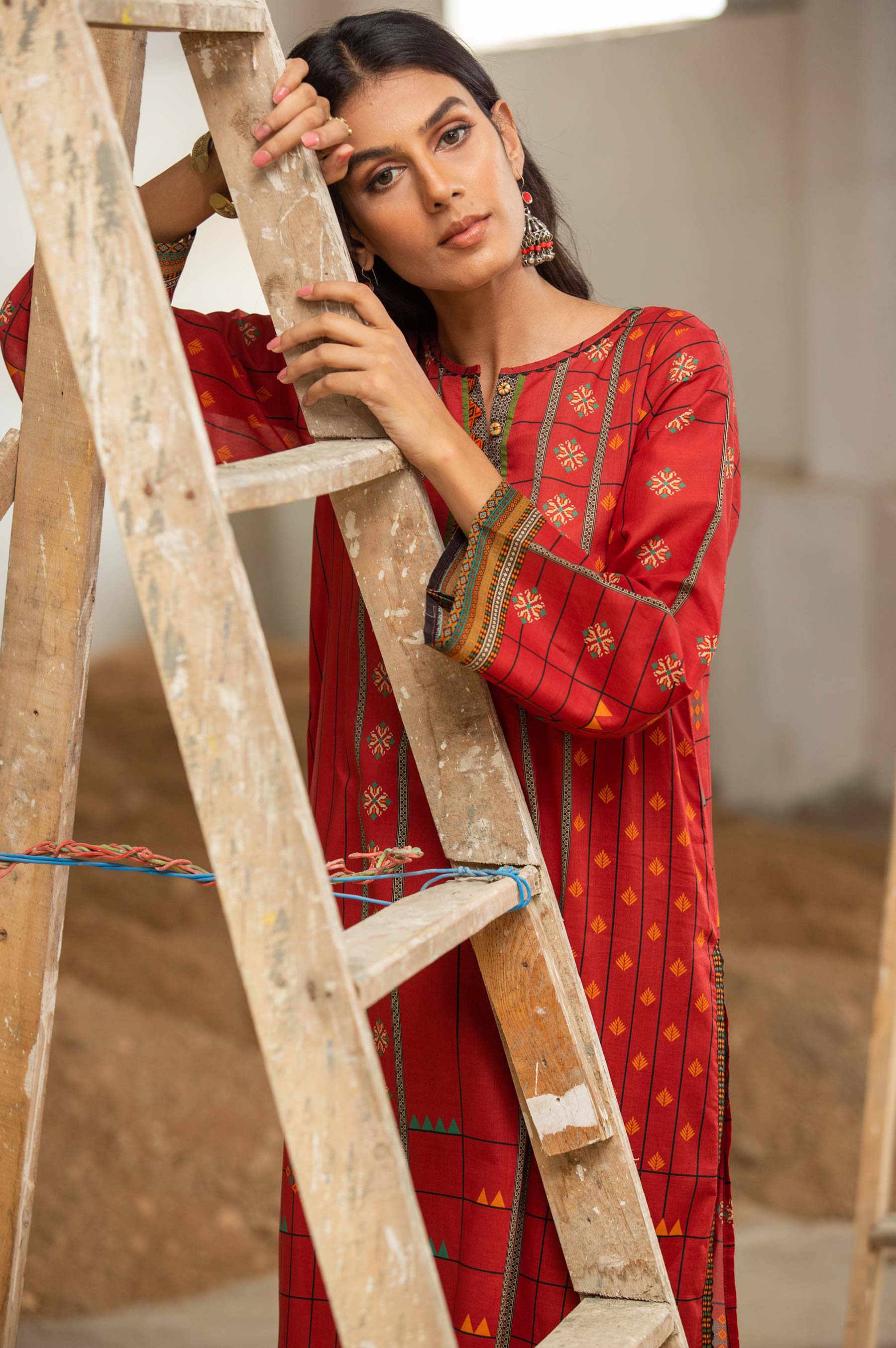 Stitched 1 Piece Digital Printed Doria Shirt - Image 7