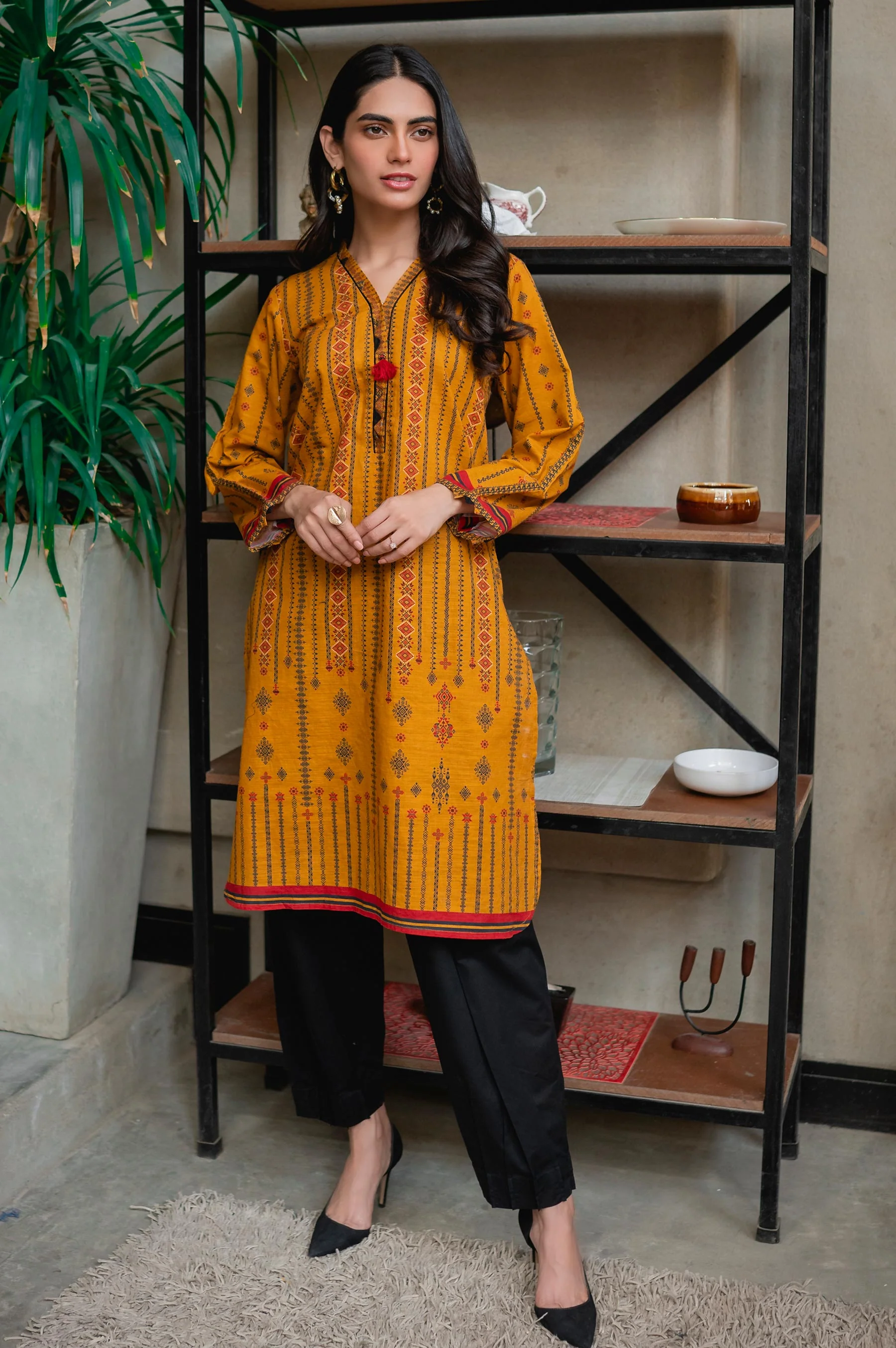 Stitched 1 Piece Digital Printed Khaddar Shirt