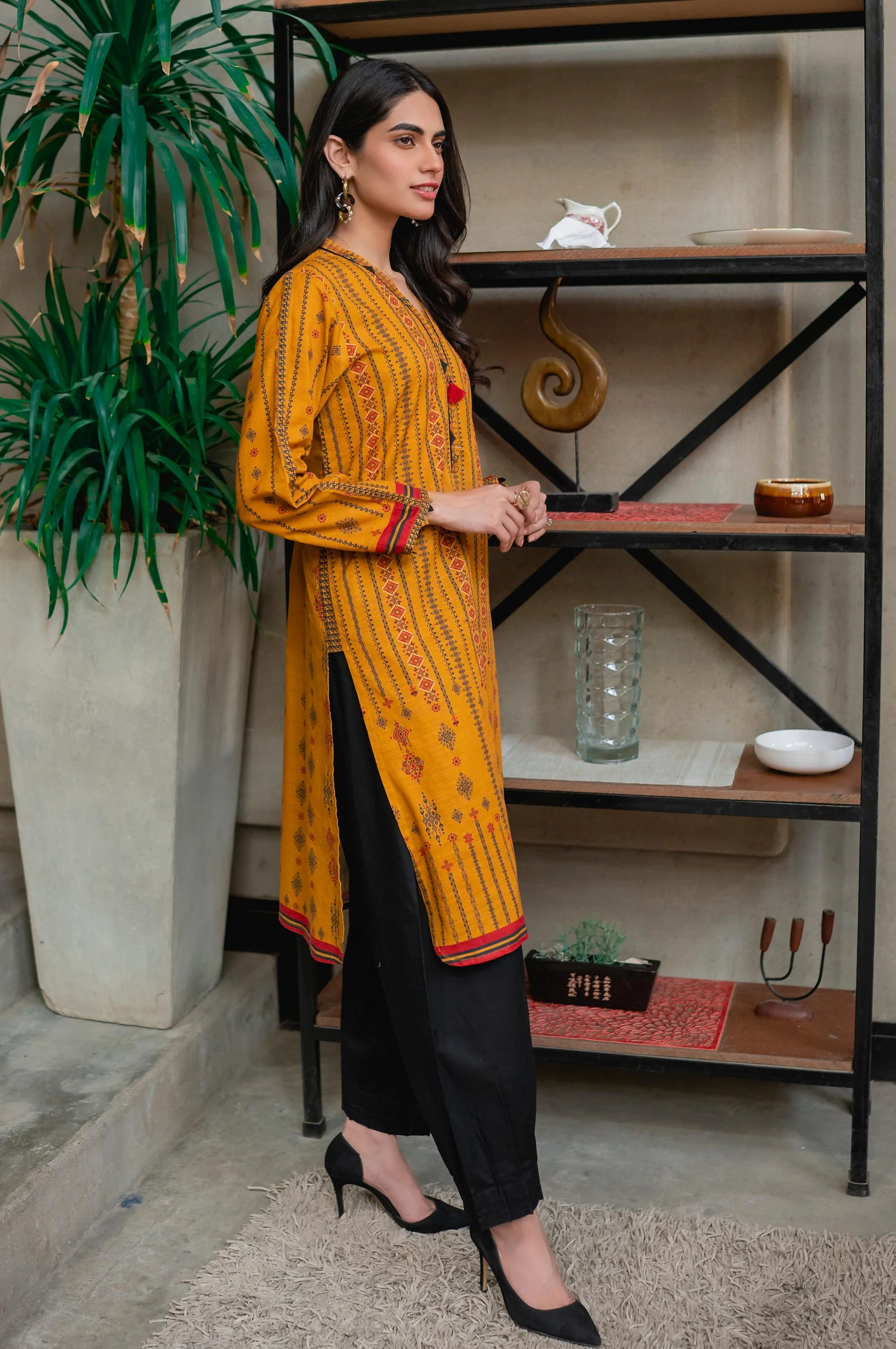 Stitched 1 Piece Digital Printed Khaddar Shirt - Image 2