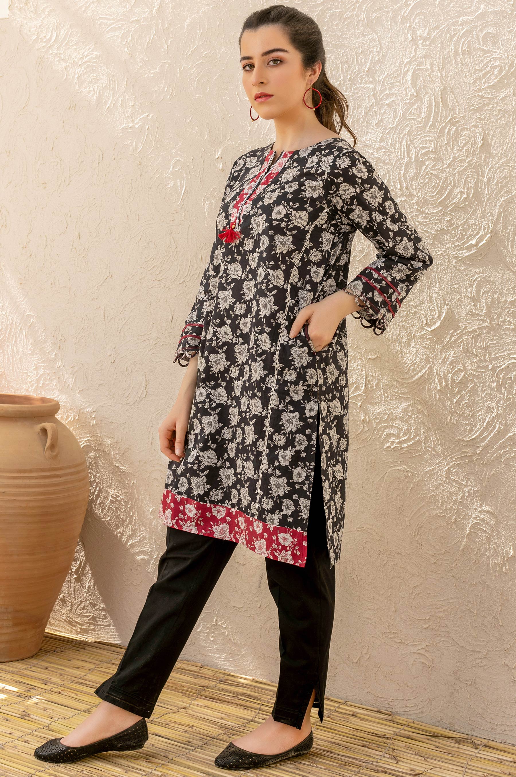 Stitched 1 Piece Digital Printed Lawn Shirt - Image 4