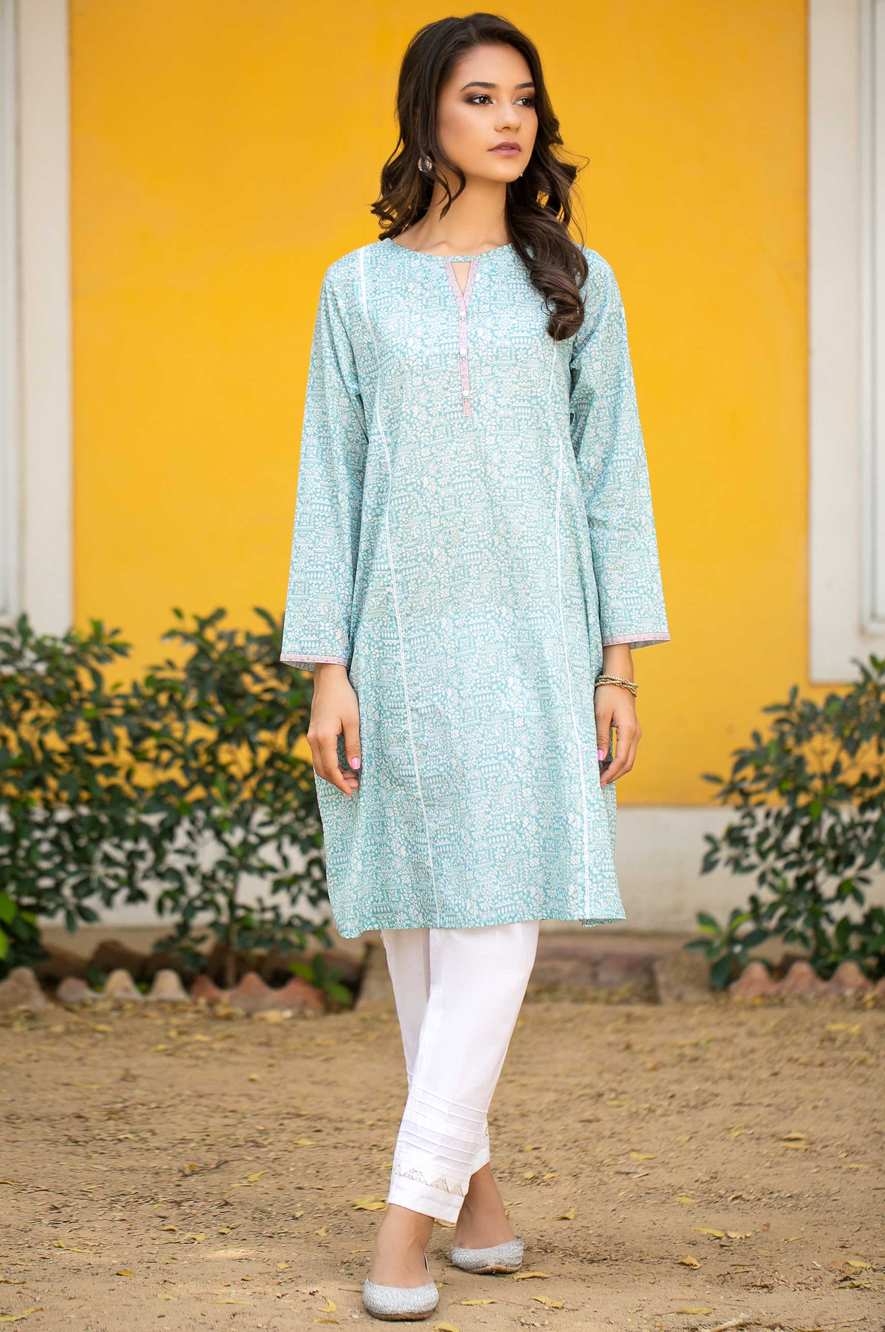 Stitched 1 Piece Digital Printed Lawn Shirt - Image 2