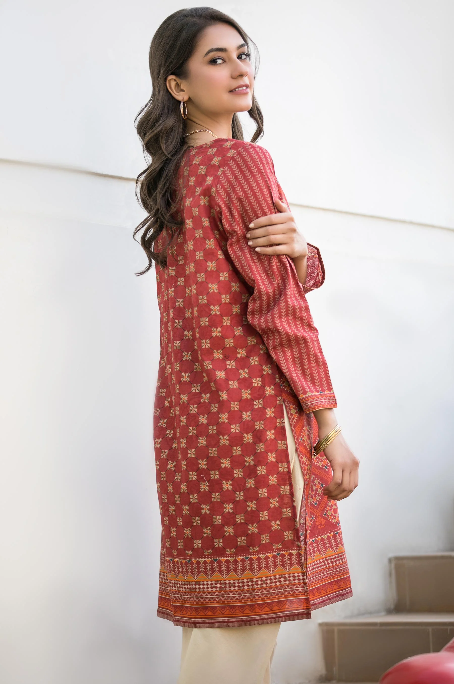 Stitched 1 Piece Digital Printed Lawn Shirt - Image 2