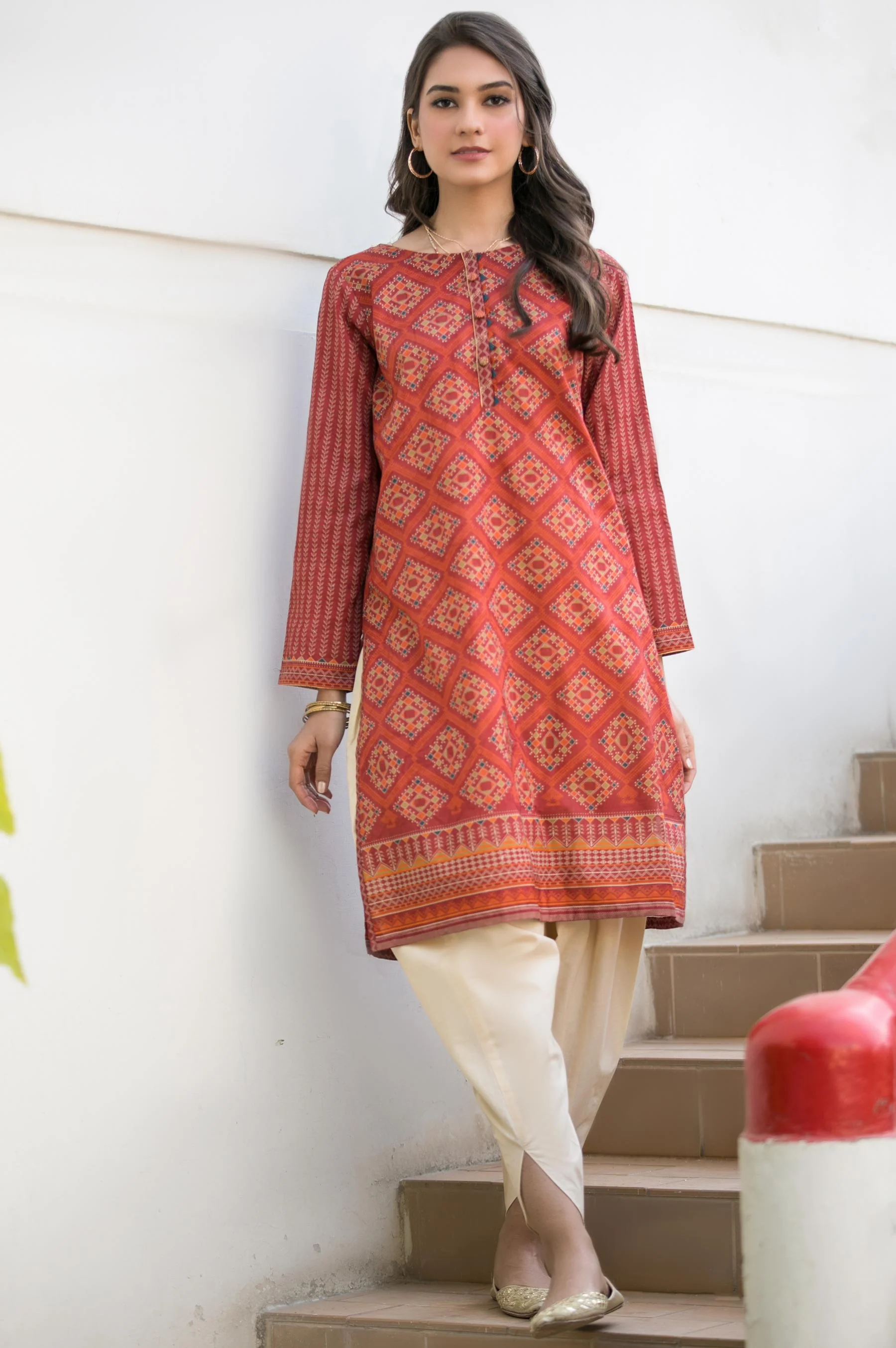 Stitched 1 Piece Digital Printed Lawn Shirt - Image 3