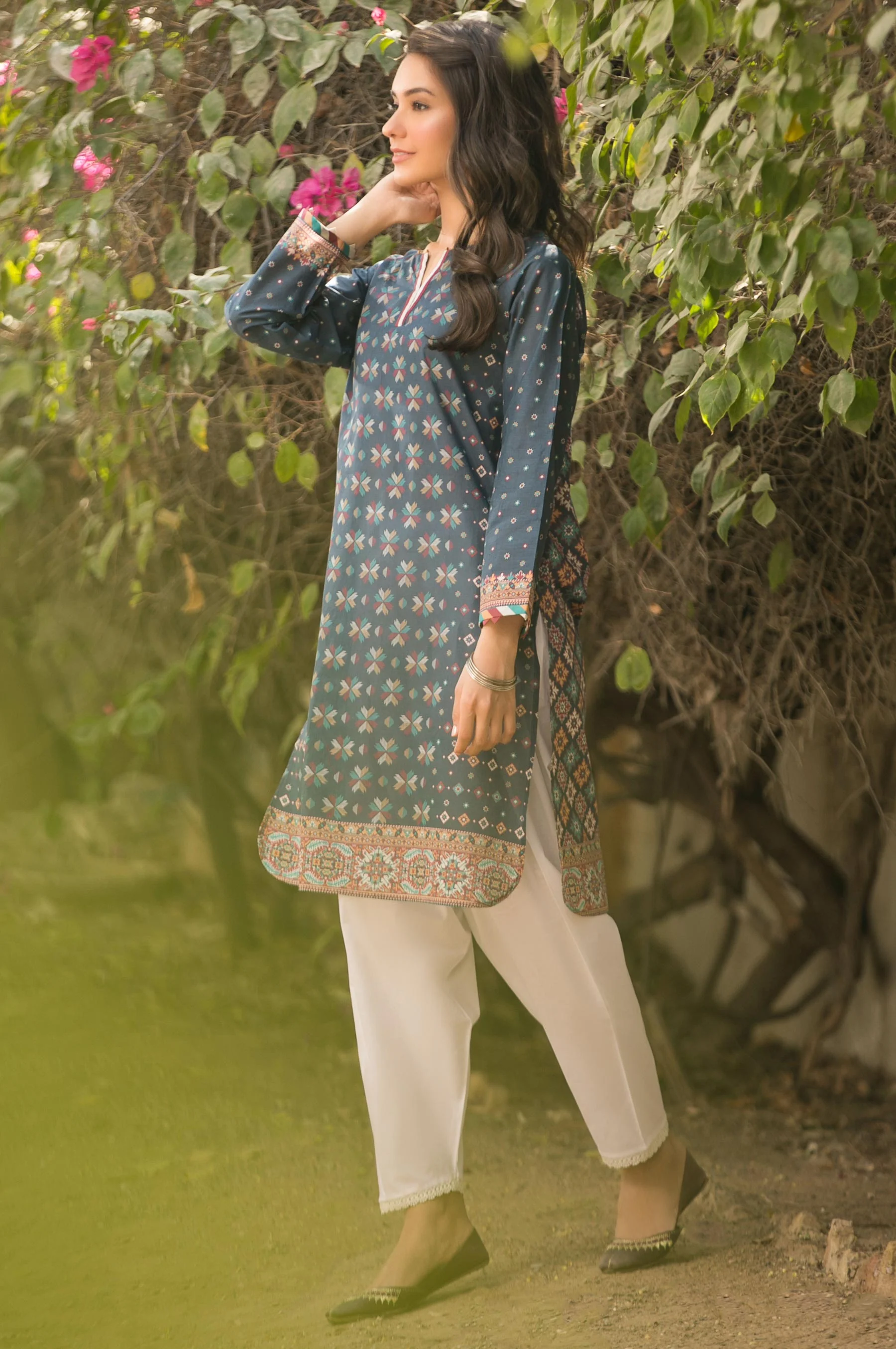 Stitched 1 Piece Digital Printed Lawn Shirt - Image 4