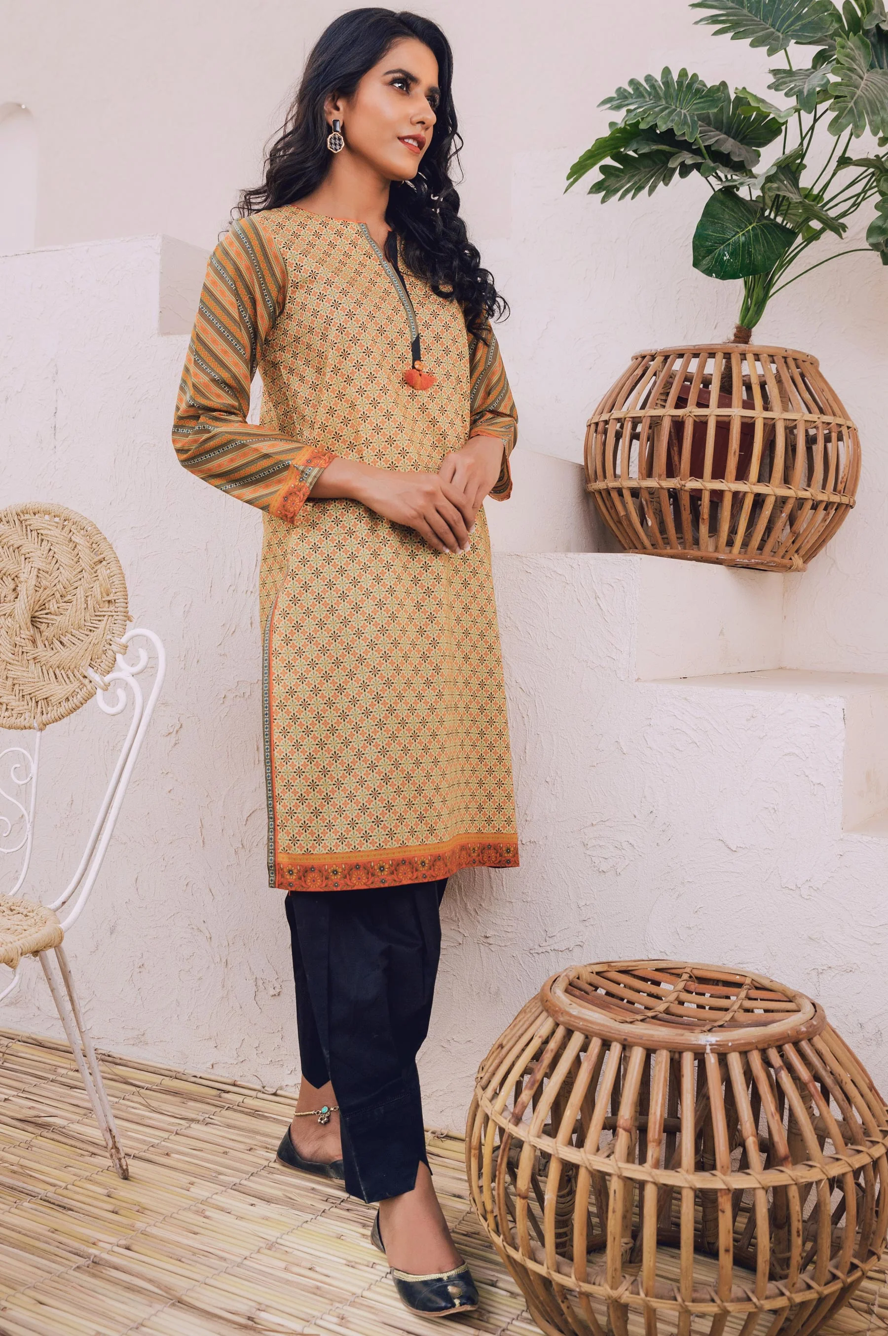 Stitched 1 Piece Digital Printed Lawn Shirt - Image 4