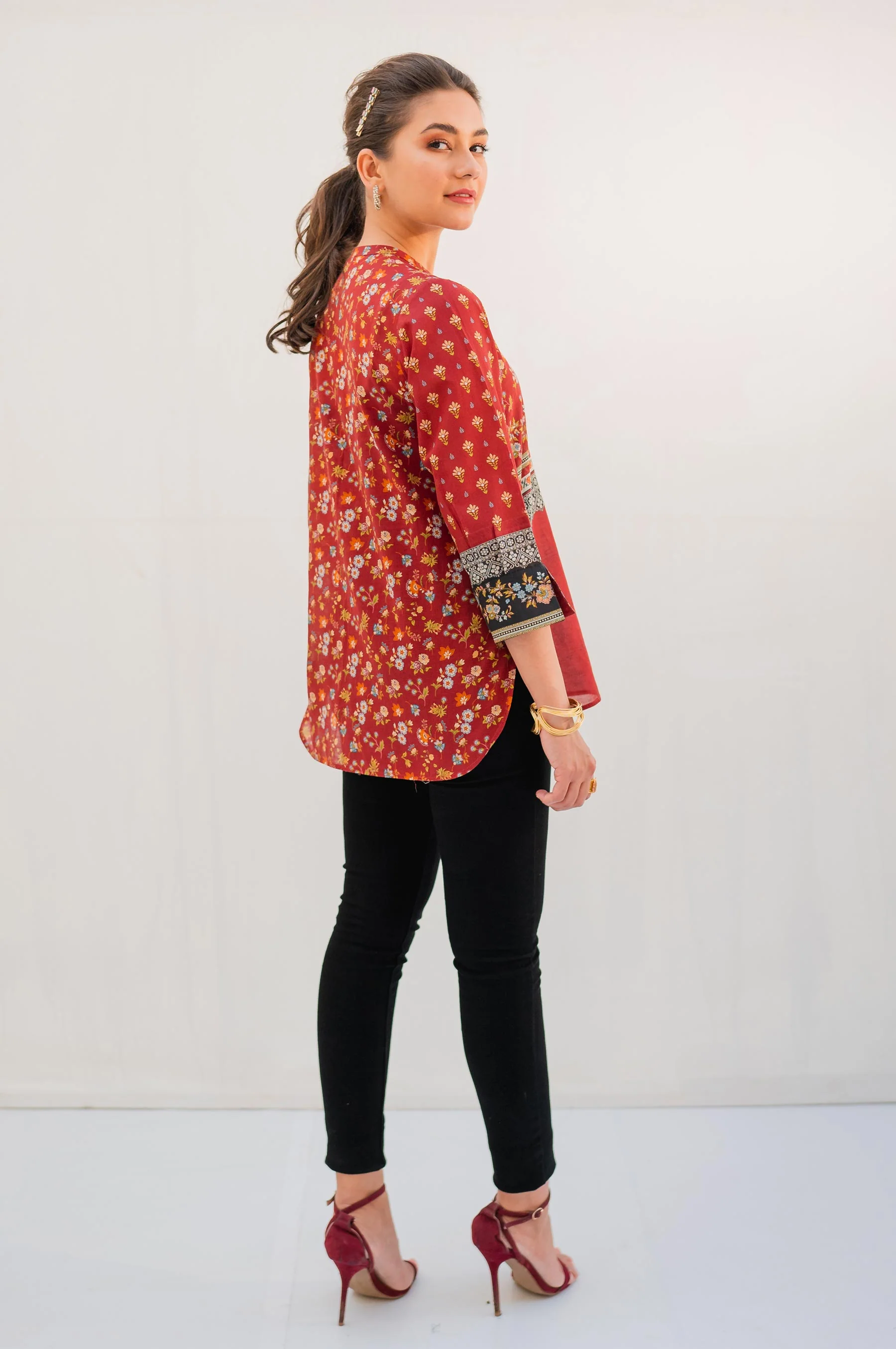 Stitched 1 Piece Digital Printed Lawn Shirt - Image 2