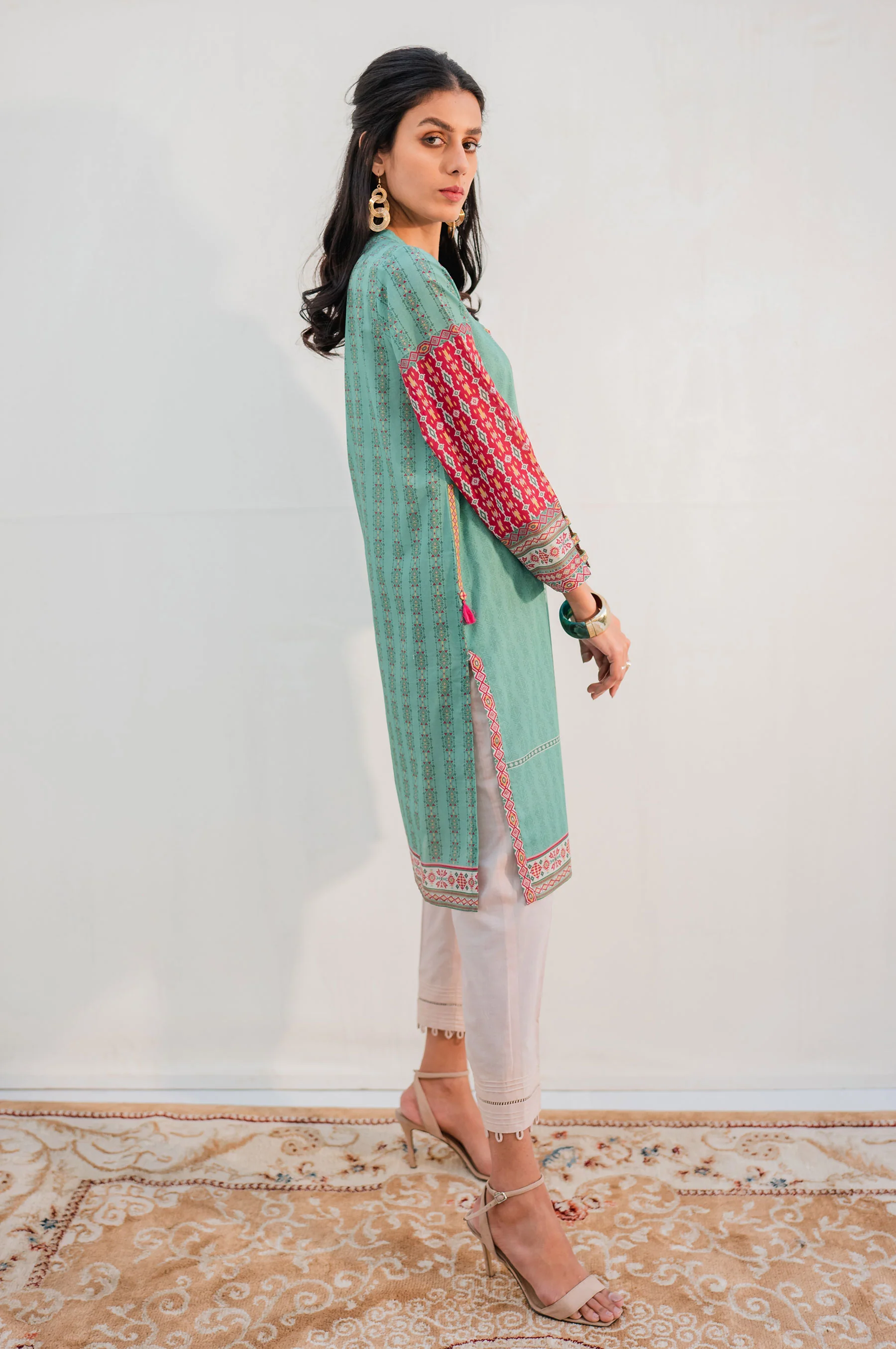 Stitched 1 Piece Digital Printed Lawn Shirt - Image 2