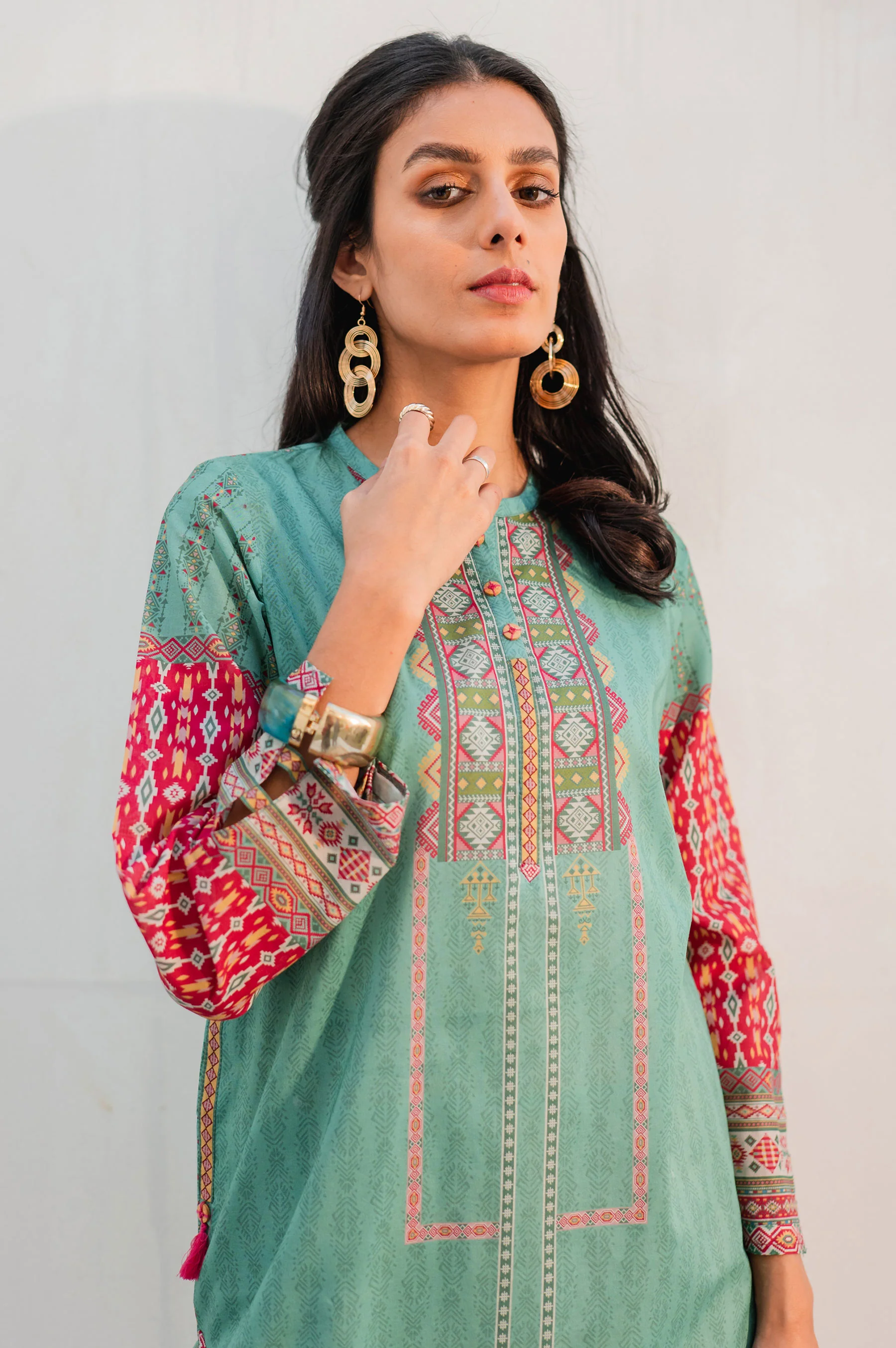 Stitched 1 Piece Digital Printed Lawn Shirt - Image 3