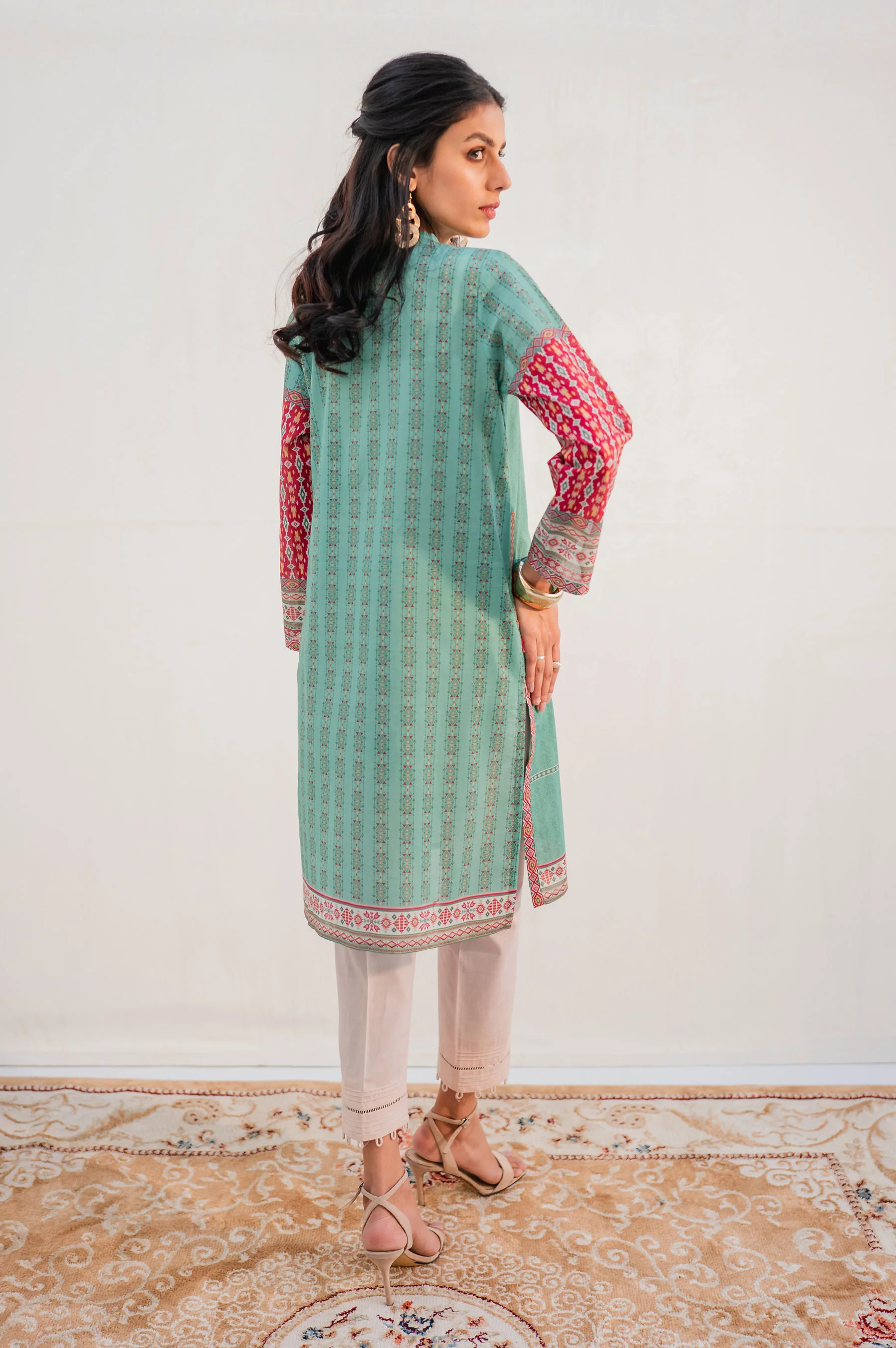 Stitched 1 Piece Digital Printed Lawn Shirt - Image 5