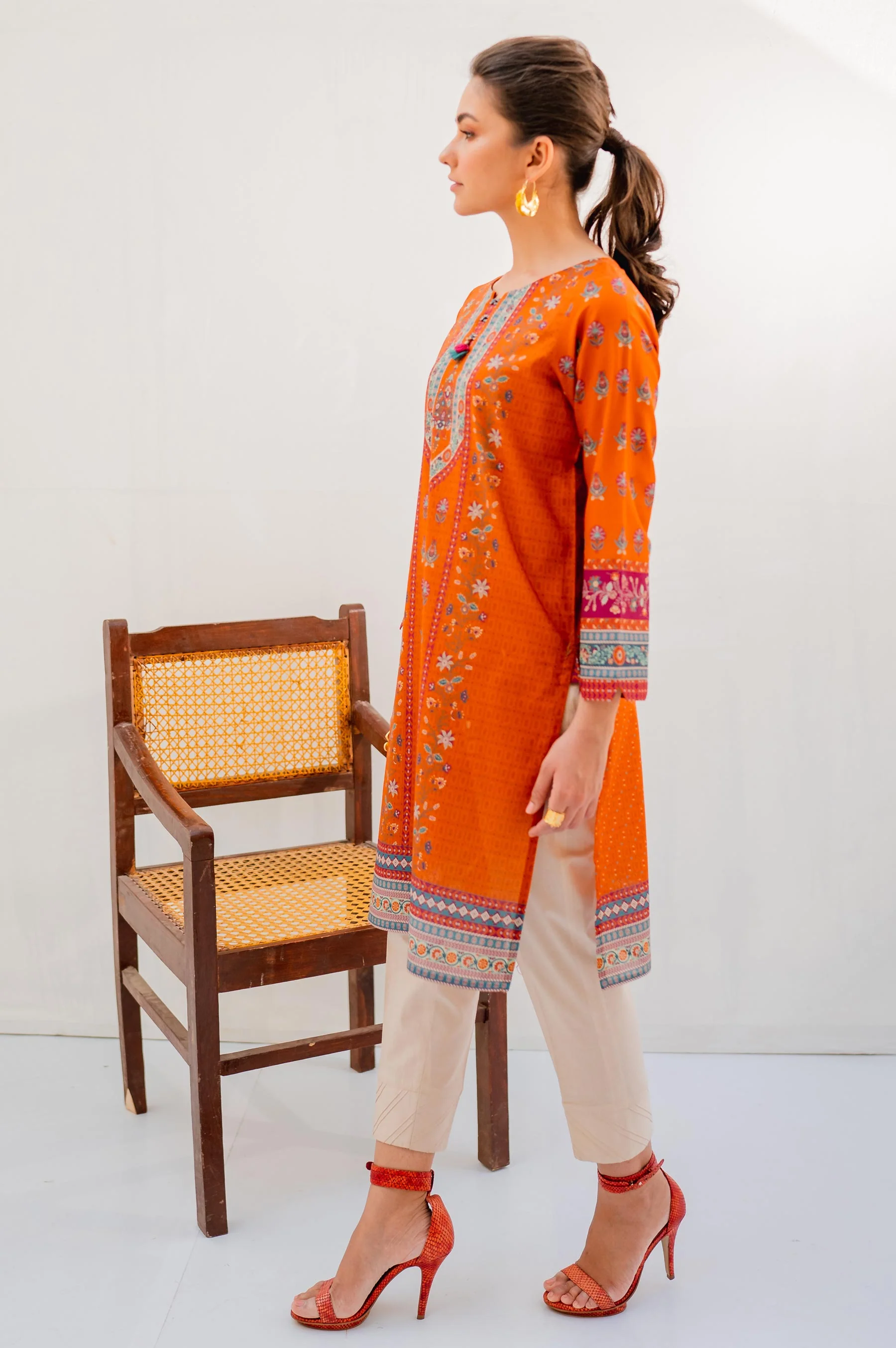 Stitched 1 Piece Digital Printed Lawn Shirt - Image 5