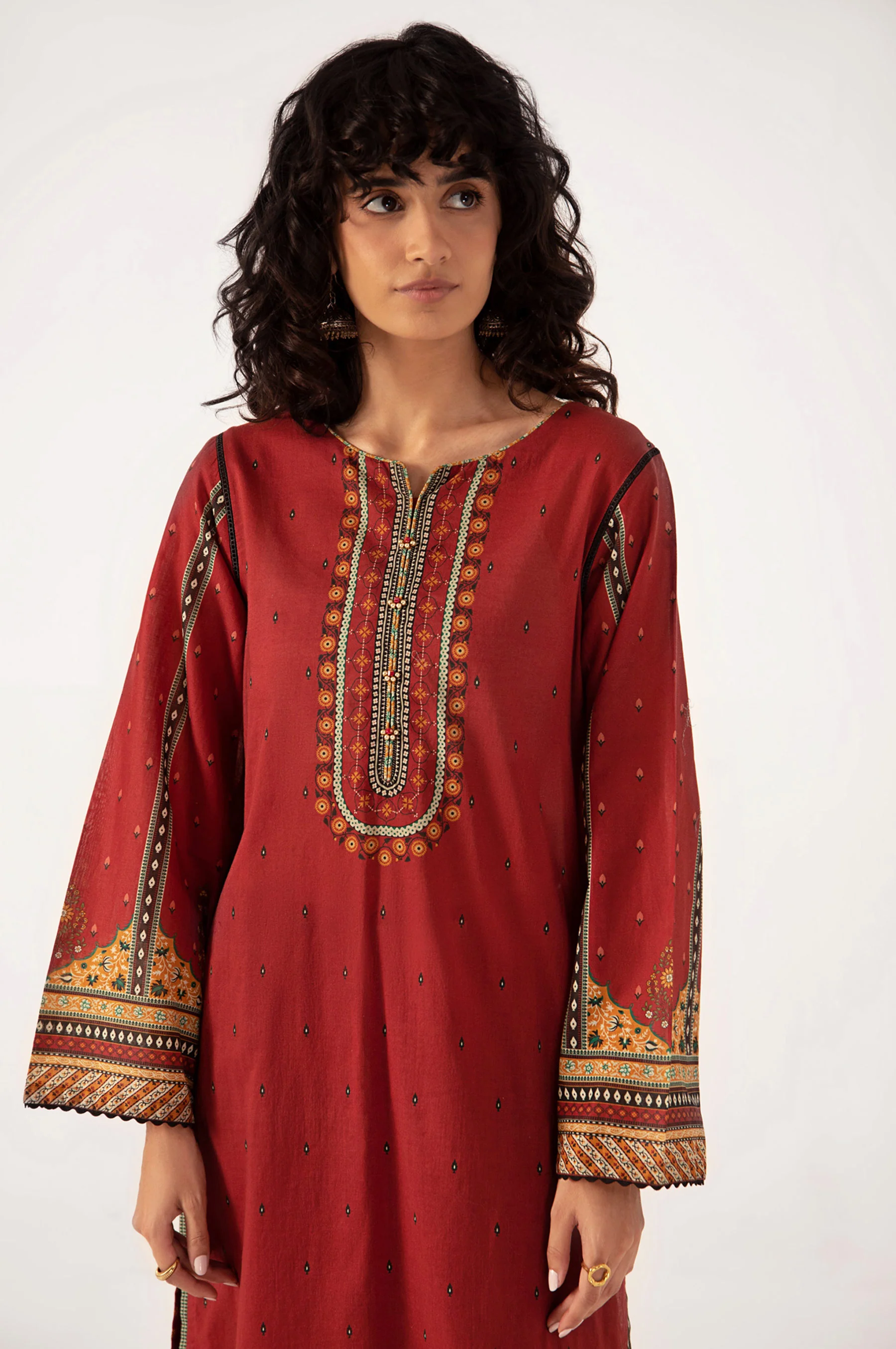 Stitched 1 Piece Digital Printed Lawn Shirt - Image 5