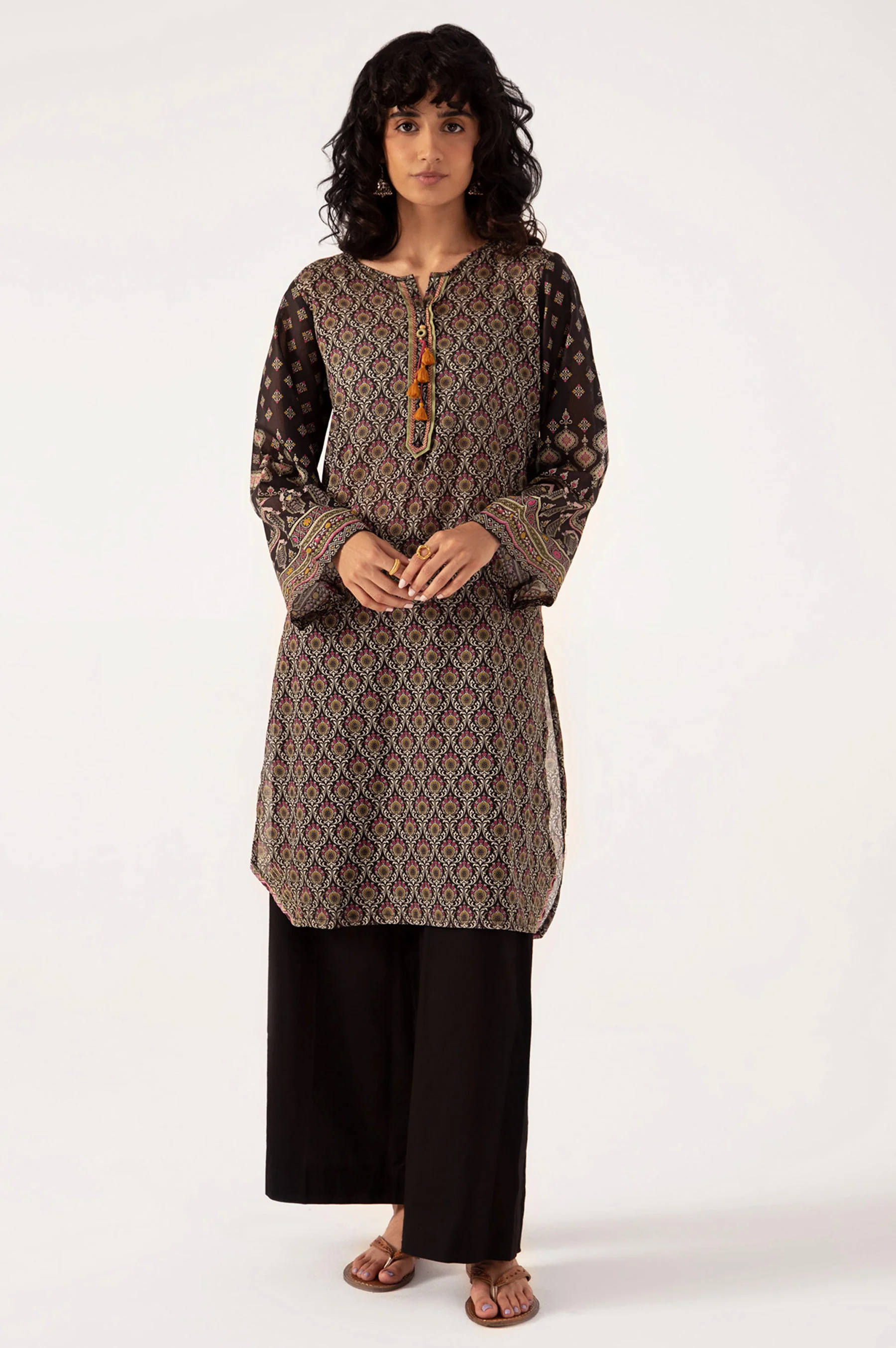 Stitched 1 Piece Digital Printed Lawn Shirt - Image 2