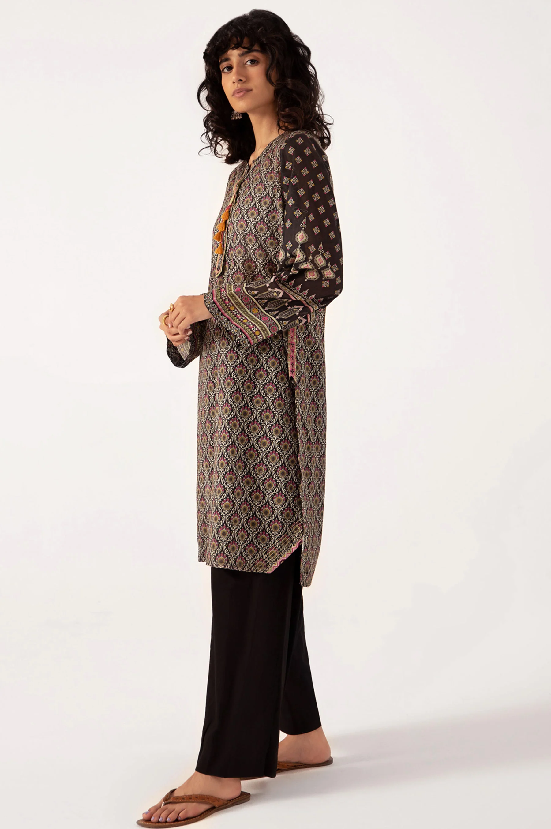 Stitched 1 Piece Digital Printed Lawn Shirt - Image 3
