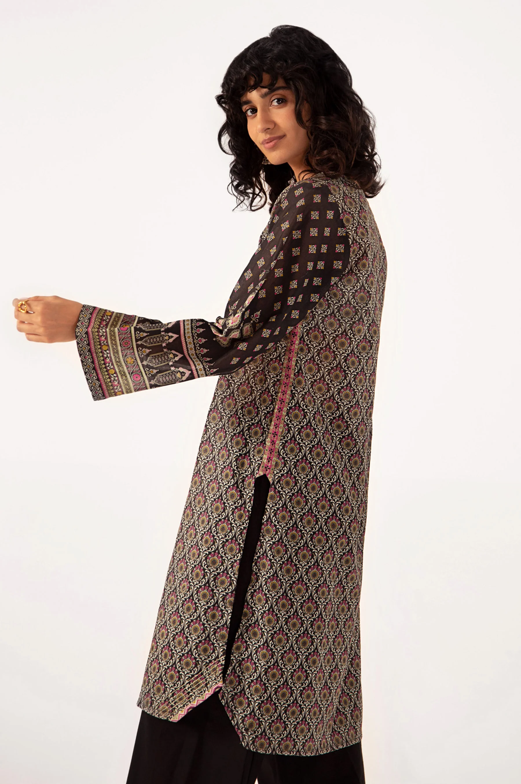 Stitched 1 Piece Digital Printed Lawn Shirt - Image 5