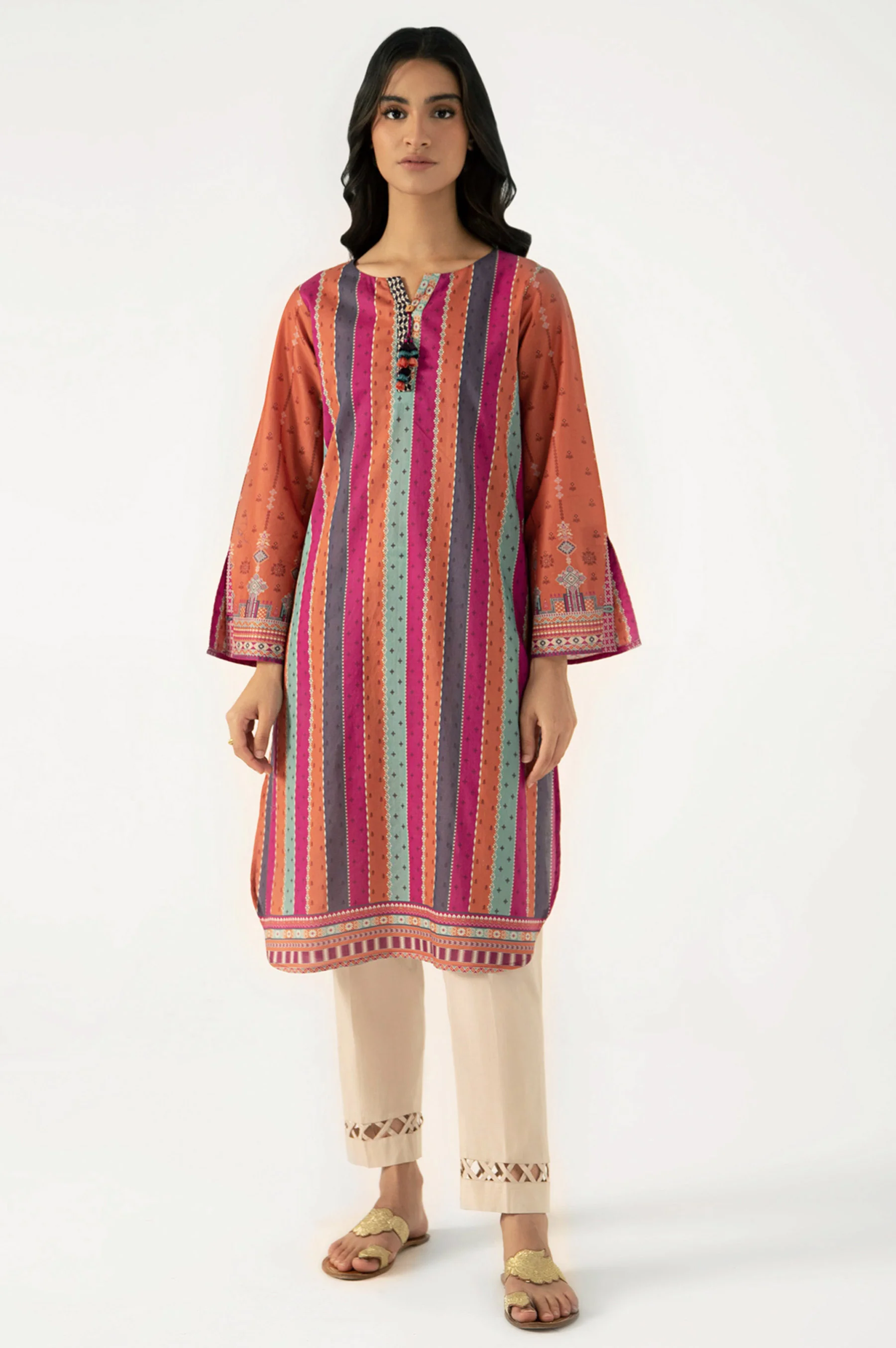 Stitched 1 Piece Digital Printed Lawn Shirt