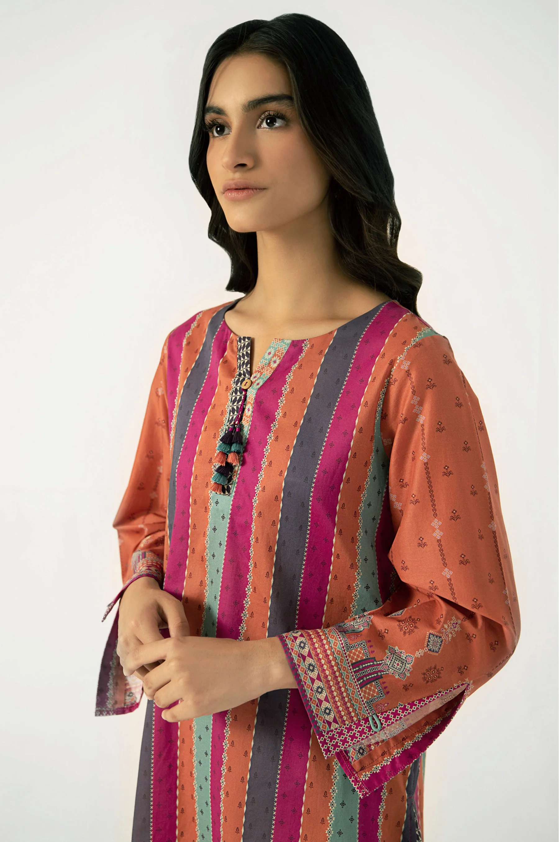 Stitched 1 Piece Digital Printed Lawn Shirt - Image 2