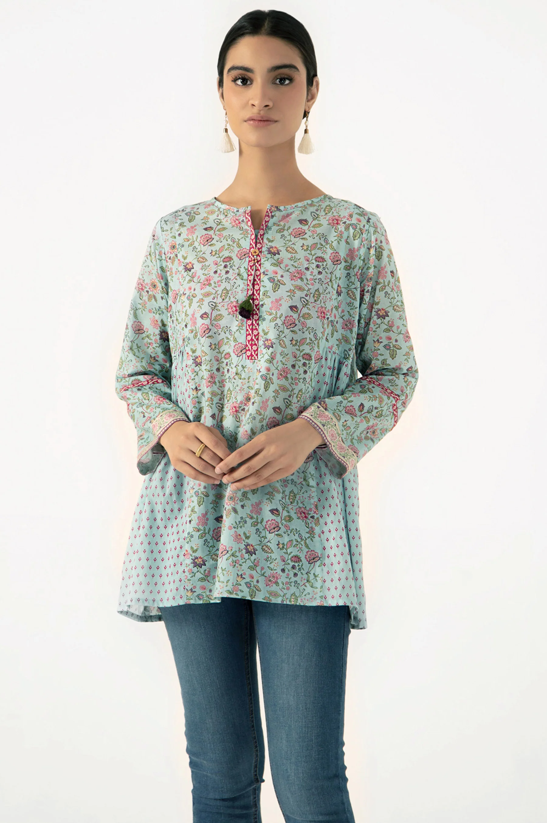 Stitched 1 Piece Digital Printed Lawn Shirt - Image 3