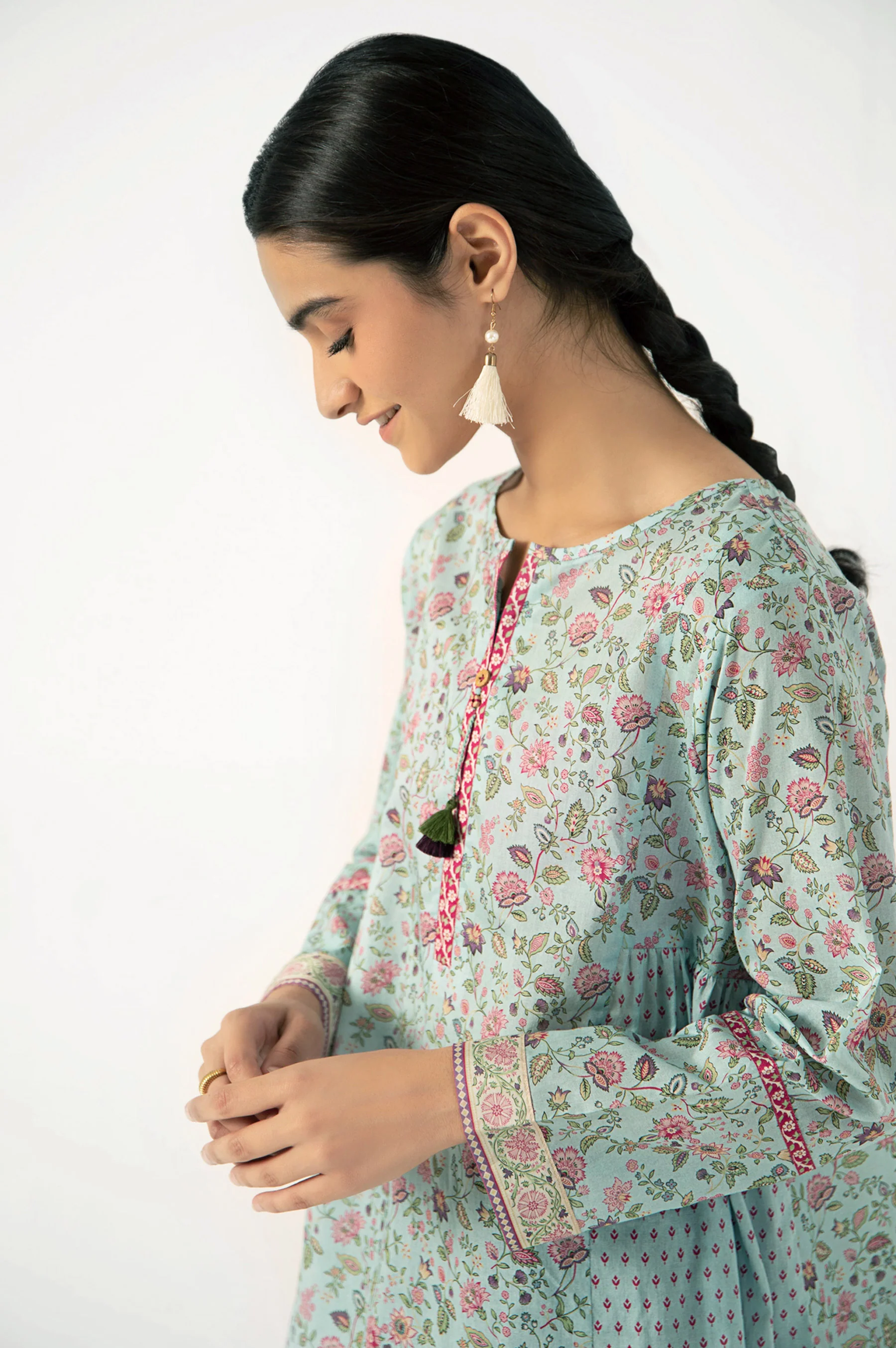 Stitched 1 Piece Digital Printed Lawn Shirt - Image 4