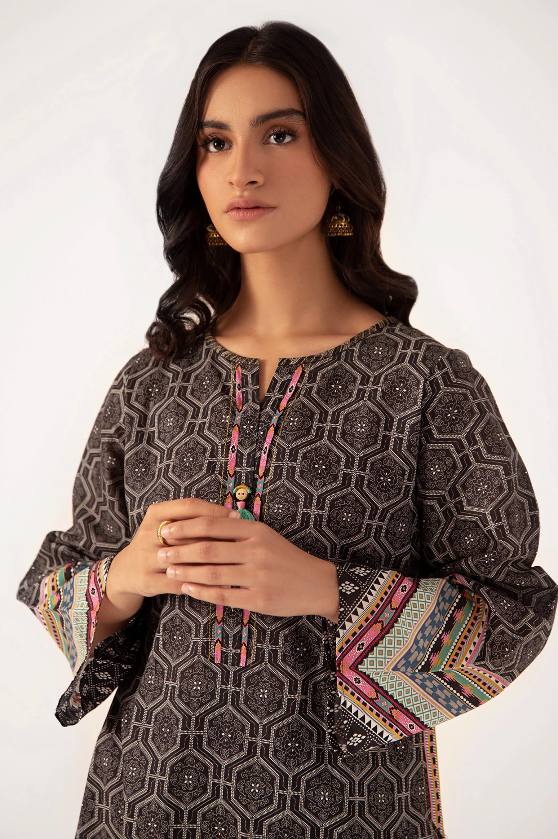 Stitched 1 Piece Digital Printed Lawn Shirt - Image 3