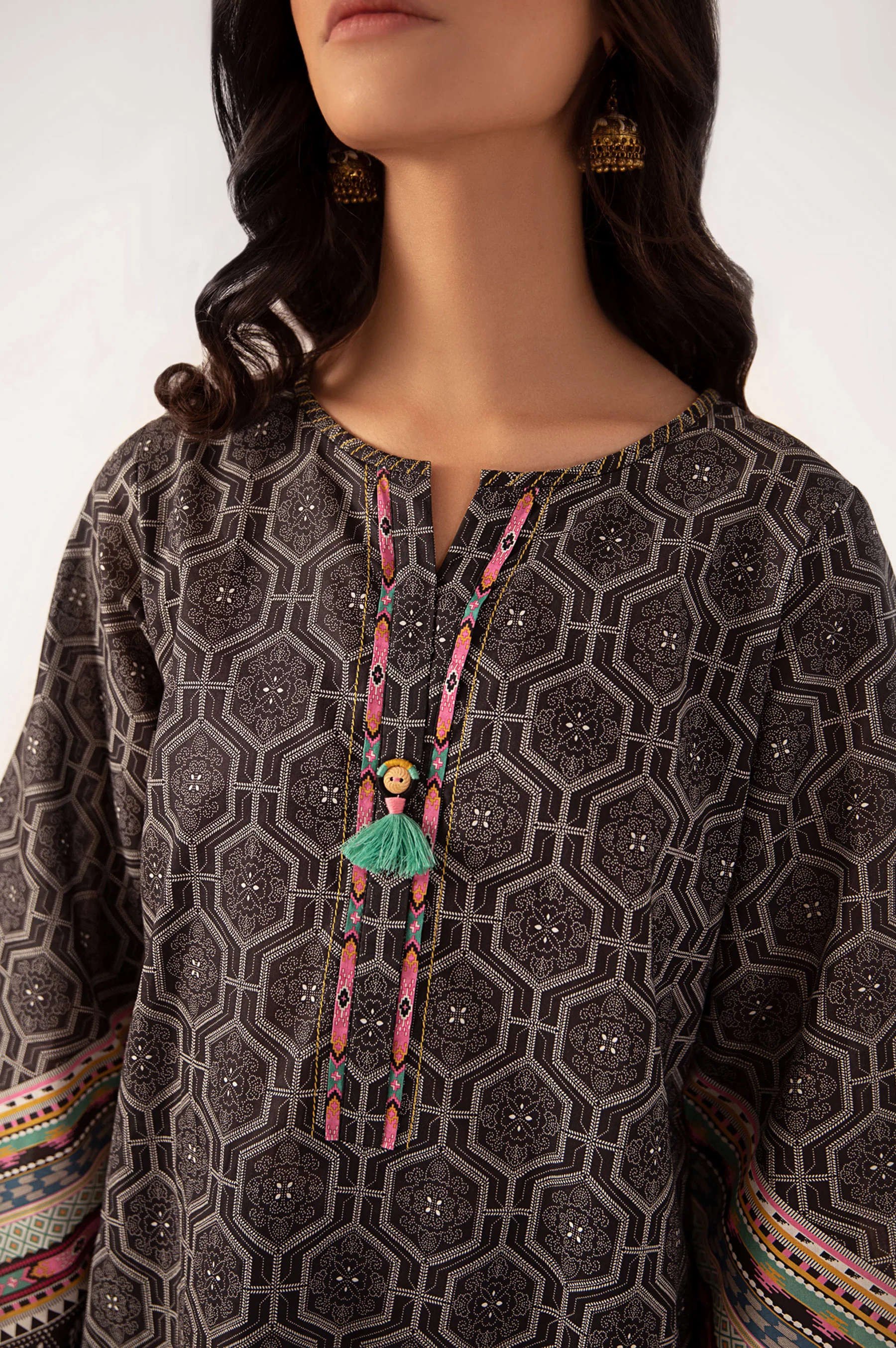 Stitched 1 Piece Digital Printed Lawn Shirt - Image 5