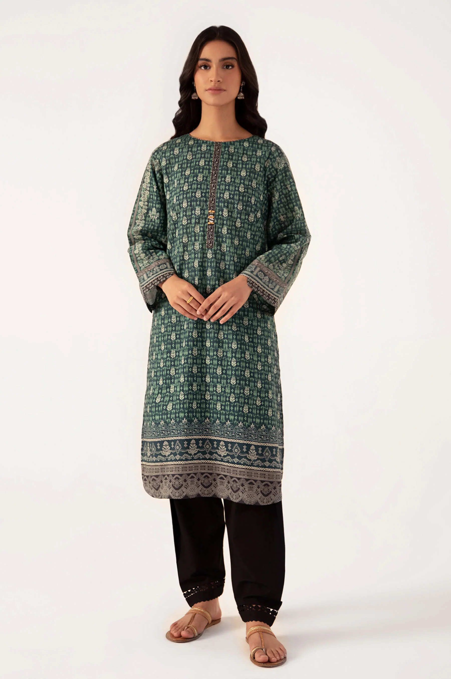 Stitched 1 Piece Digital Printed Lawn Shirt