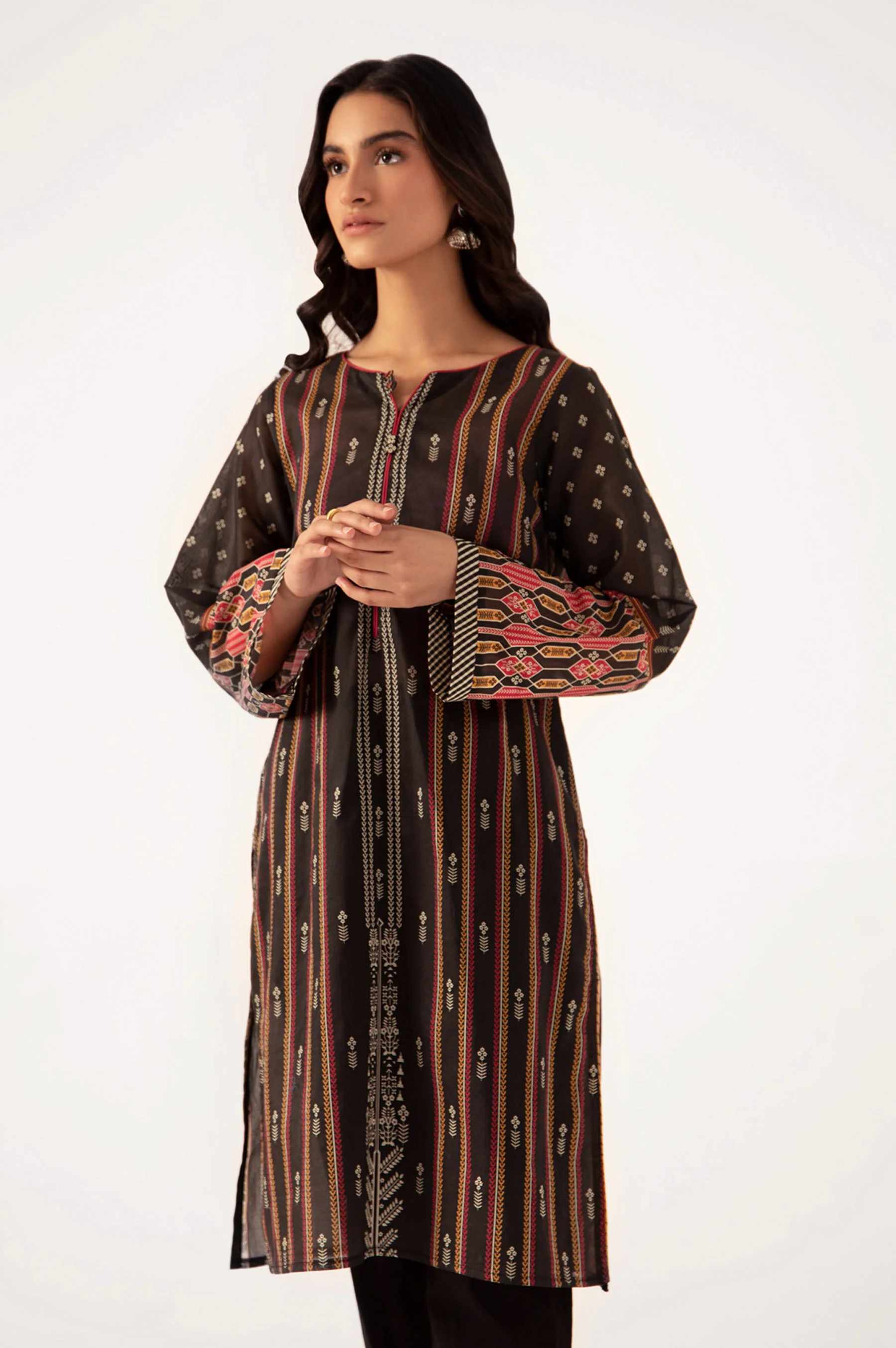 Stitched 1 Piece Digital Printed Lawn Shirt - Image 2