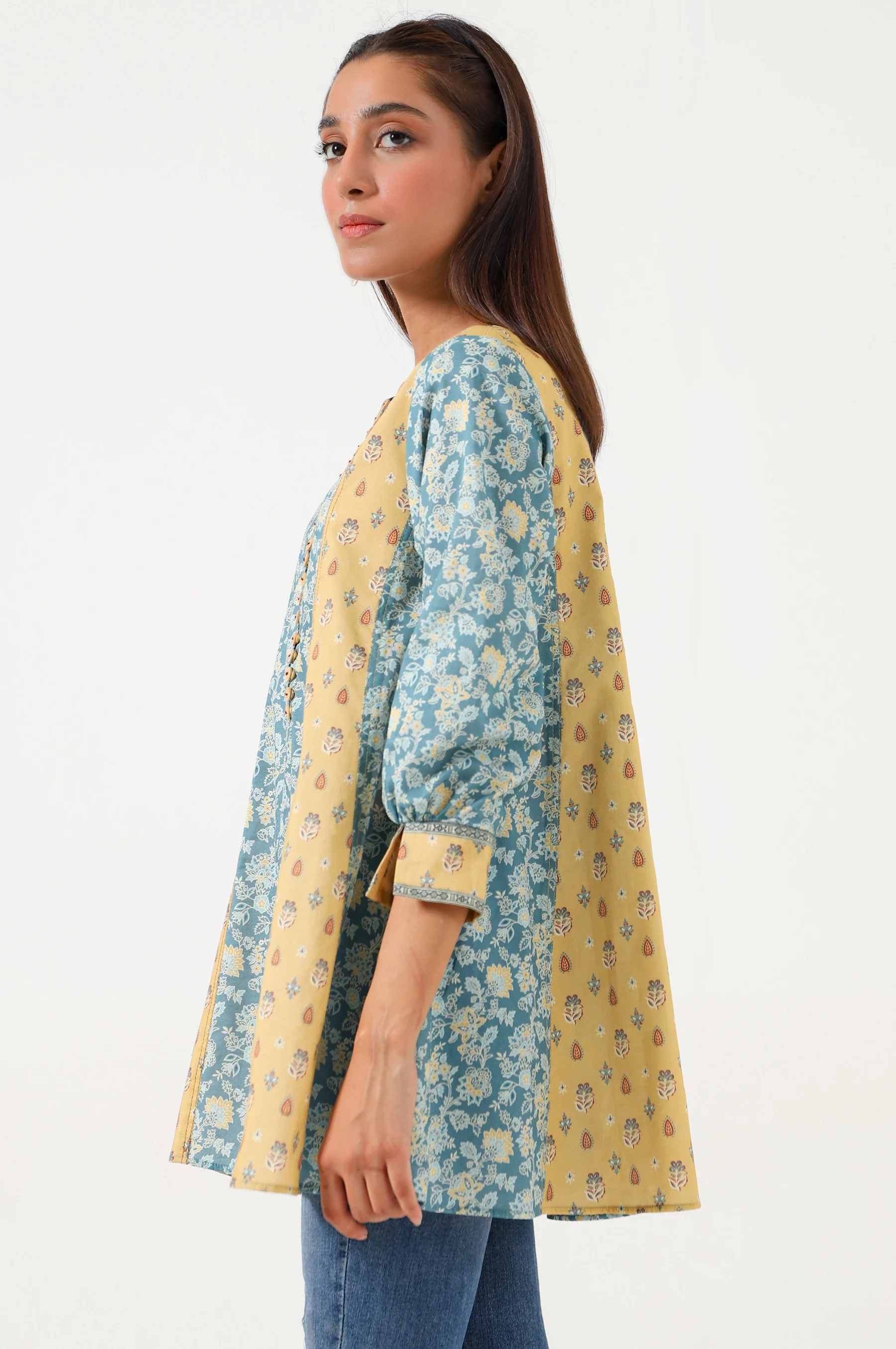 Stitched 1 Piece Digital Printed Lawn Shirt - Image 4