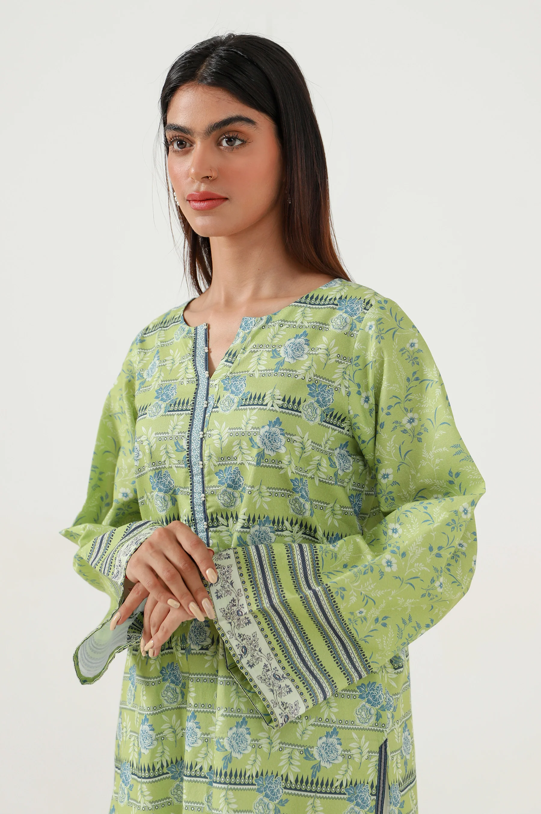 Stitched 1 Piece Digital Printed Lawn Shirt - Image 2