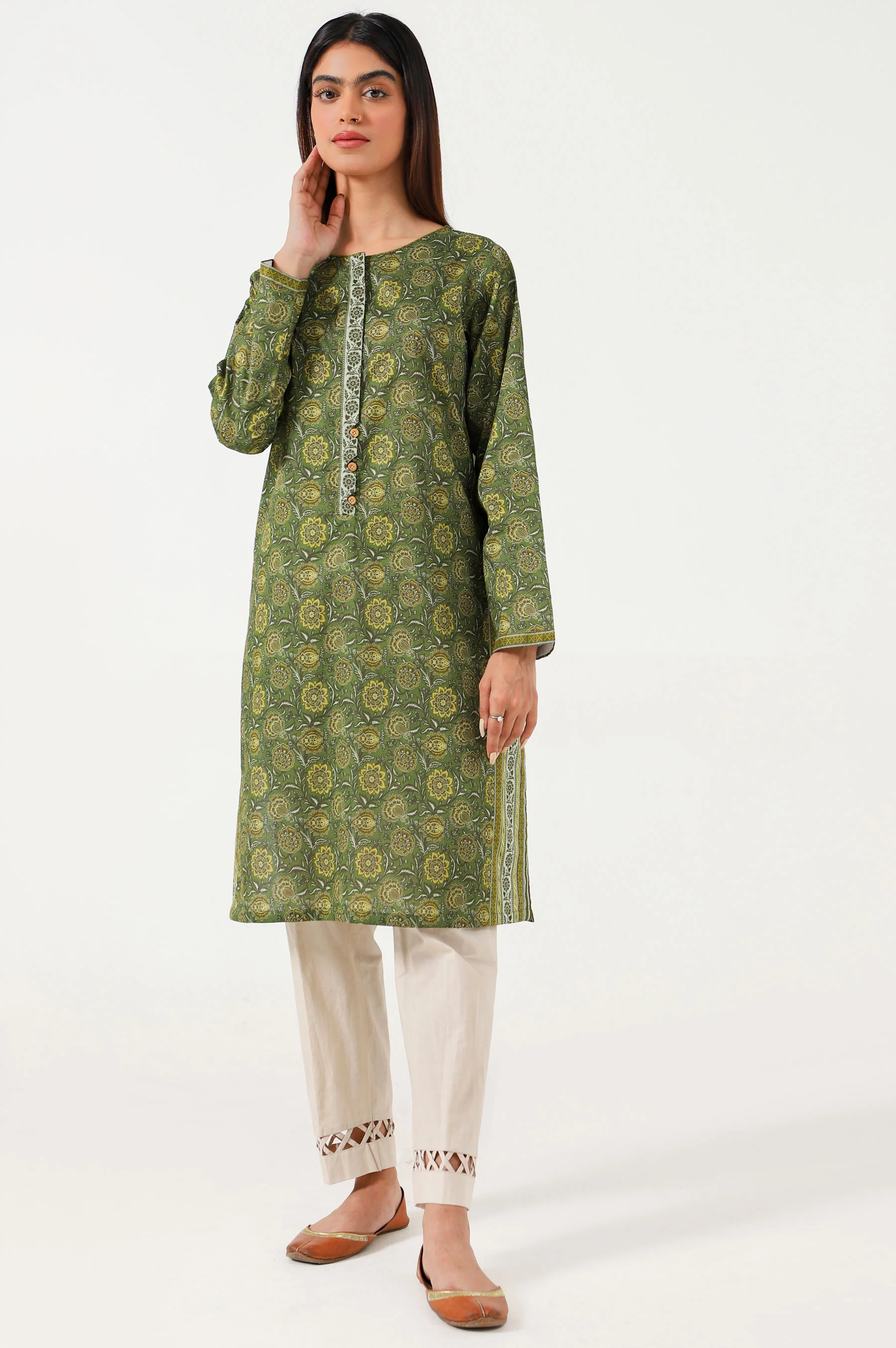 Stitched 1 Piece Digital Printed Lawn Shirt