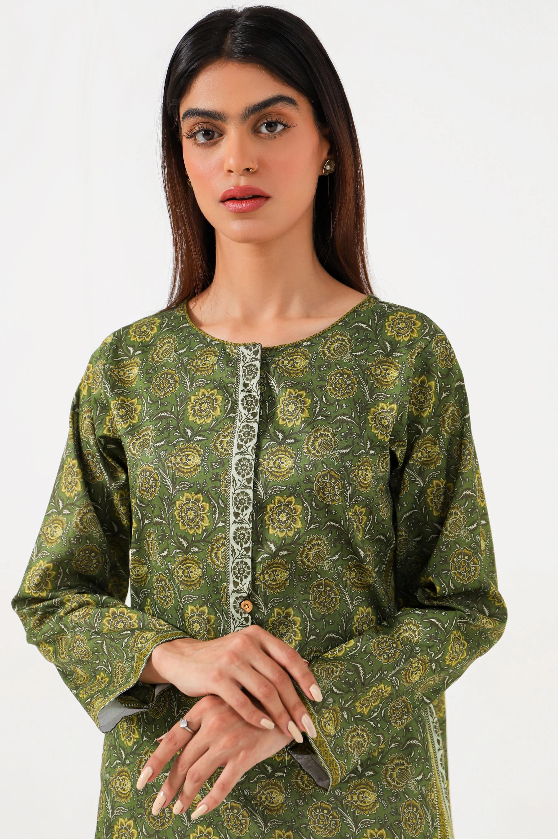 Stitched 1 Piece Digital Printed Lawn Shirt - Image 2