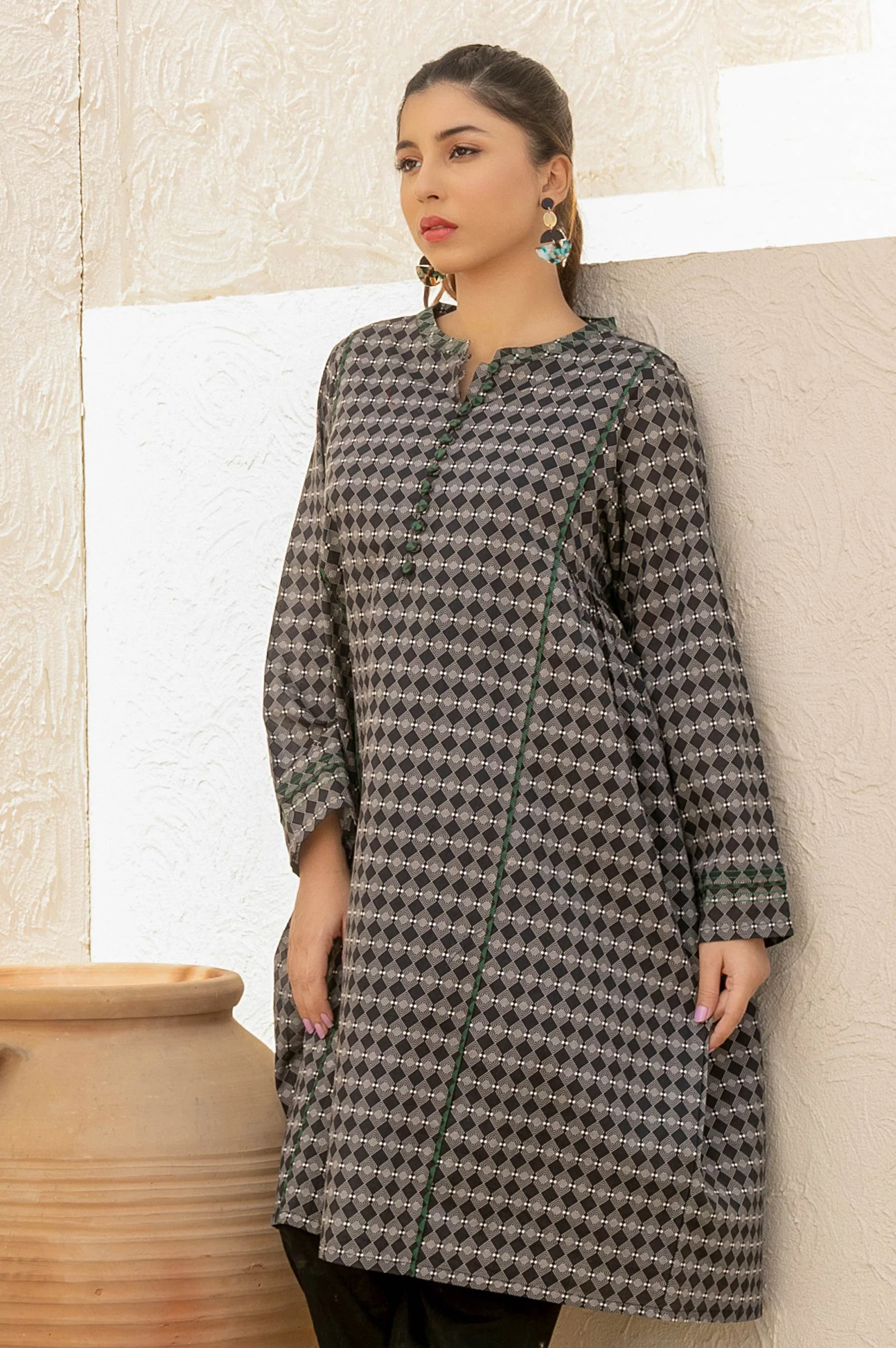 Stitched 1 Piece Digital Printed Lawn Shirt - Image 3