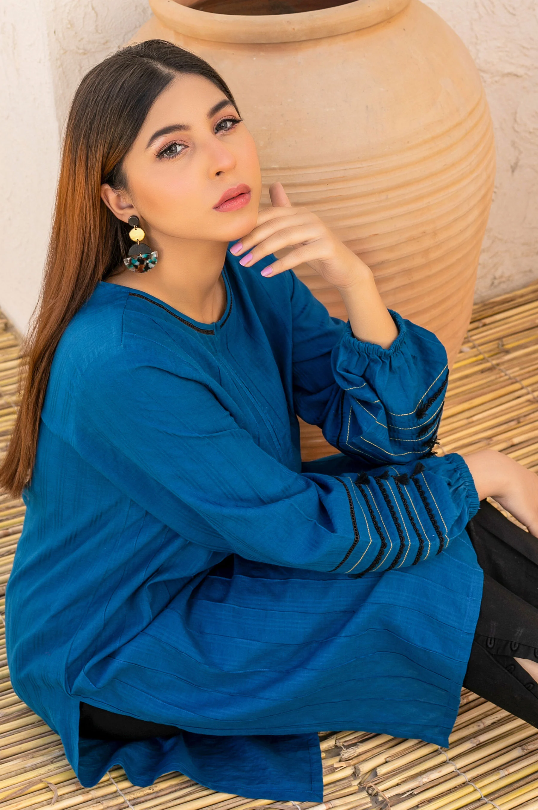 Stitched 1 Piece Dyed Doria Shirt - Image 3