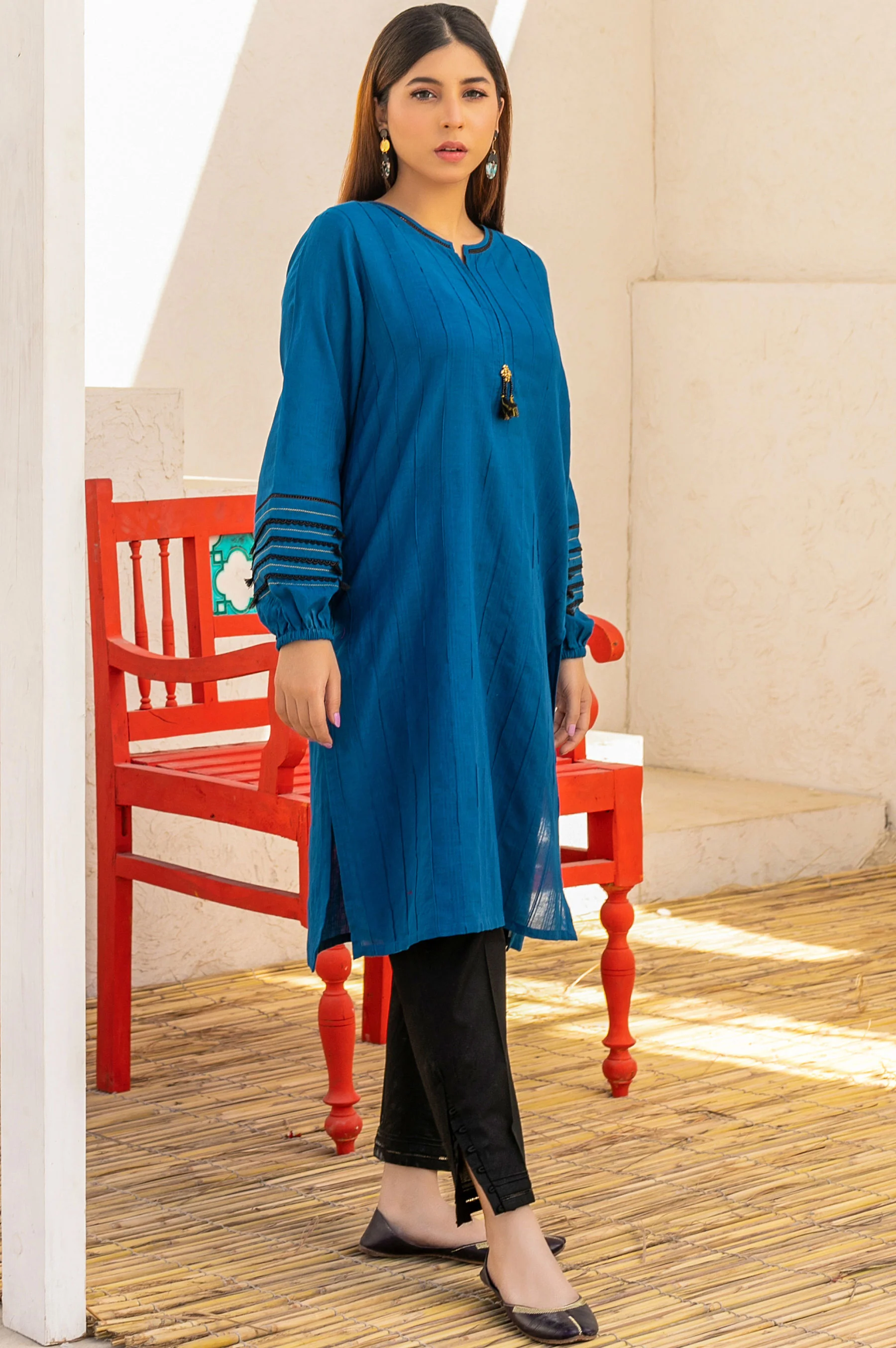 Stitched 1 Piece Dyed Doria Shirt - Image 4