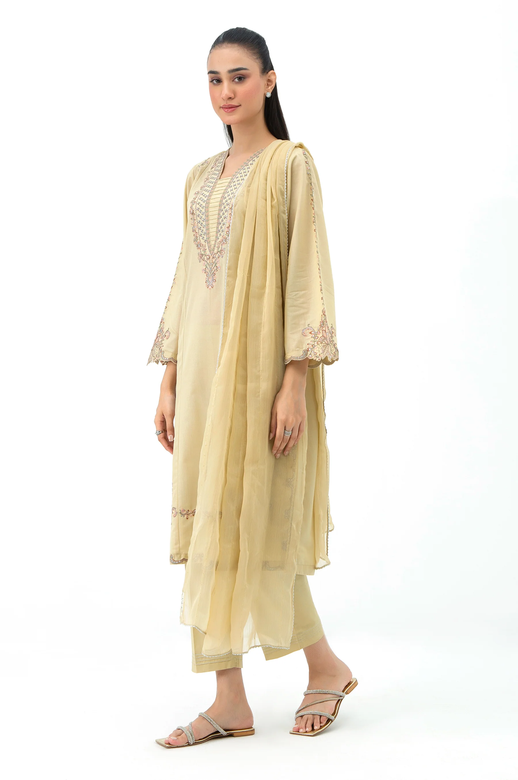 CAMBRIC STITCHED DUPATTA (FACTORY E-OUTLET) - Image 4