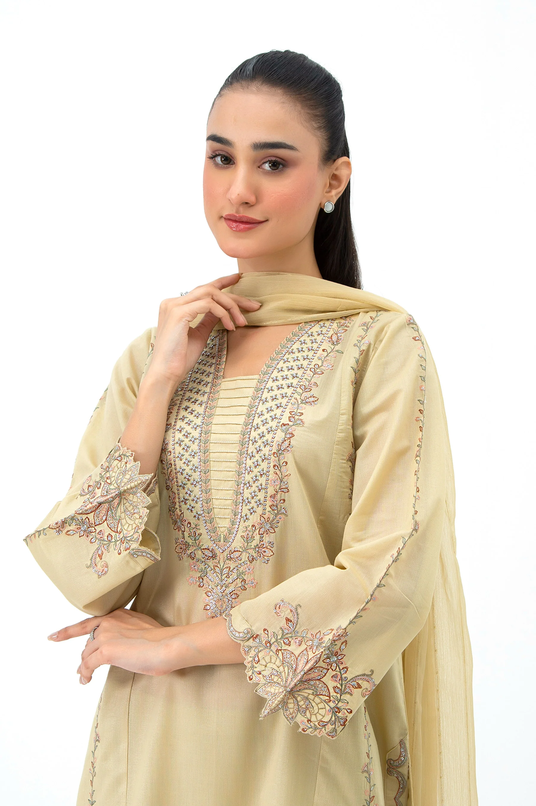 CAMBRIC STITCHED DUPATTA (FACTORY E-OUTLET) - Image 7