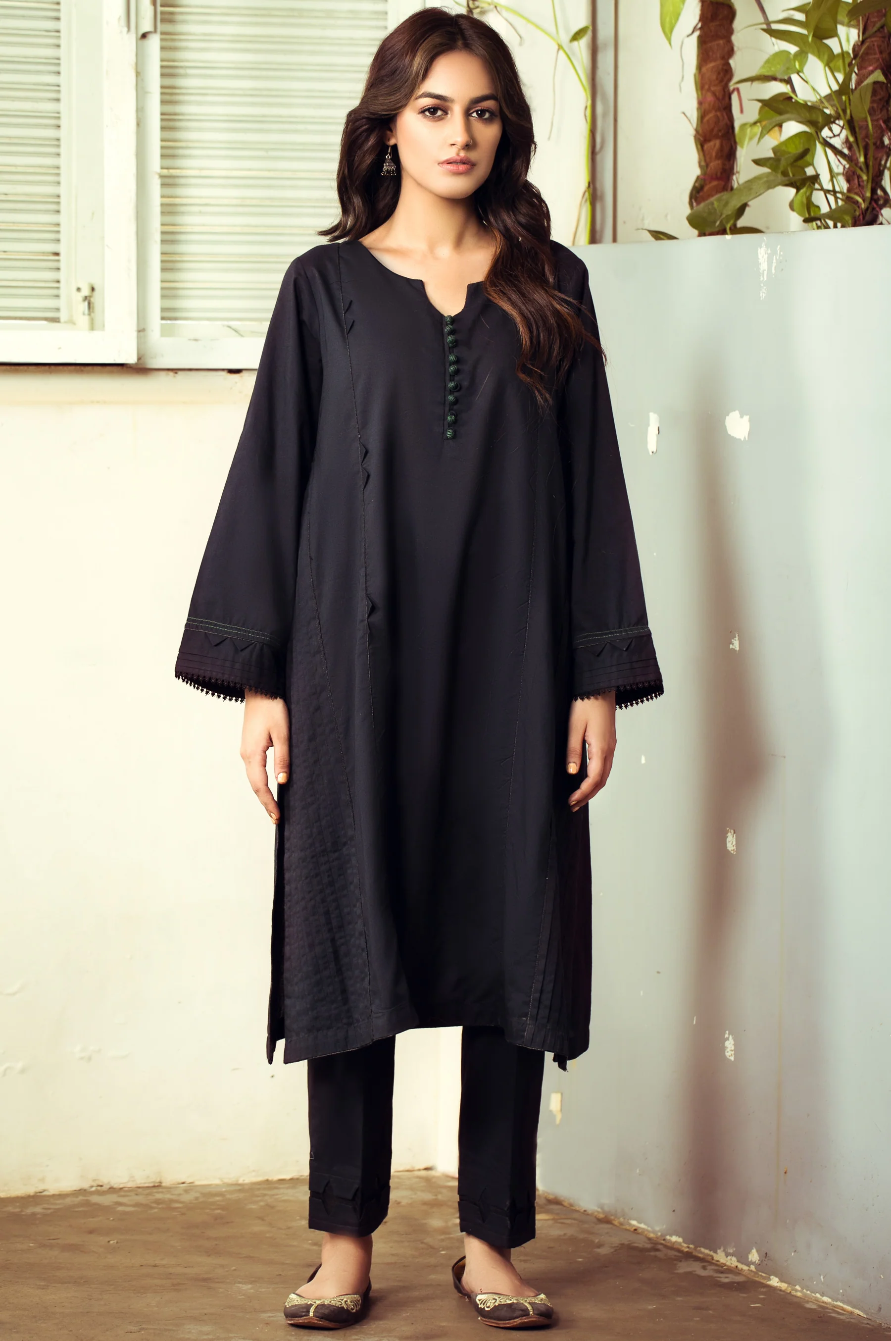 Stitched 1 Piece Embellished Shirt