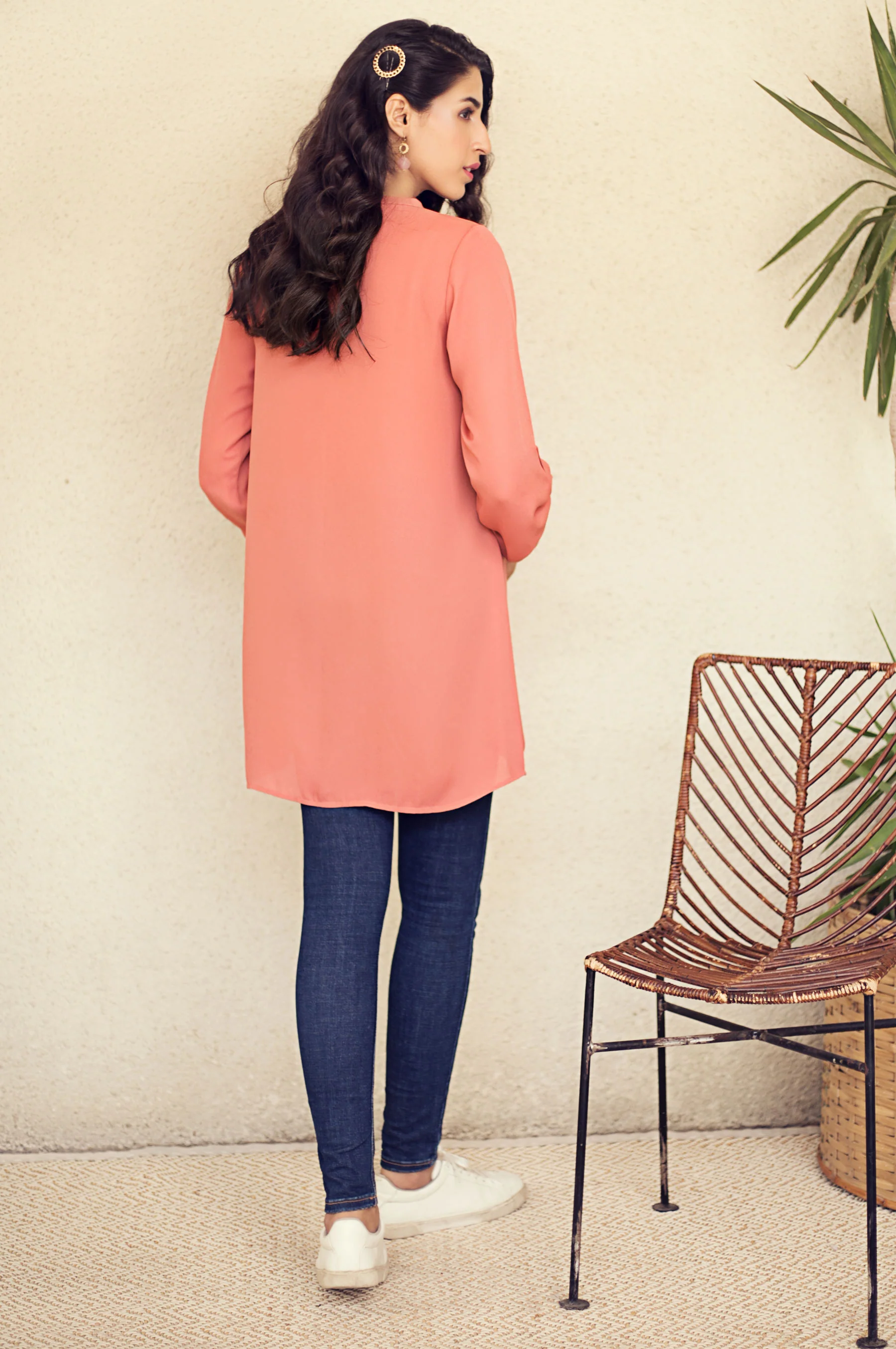 Stitched 1 Piece Embellished Shirt - Image 2
