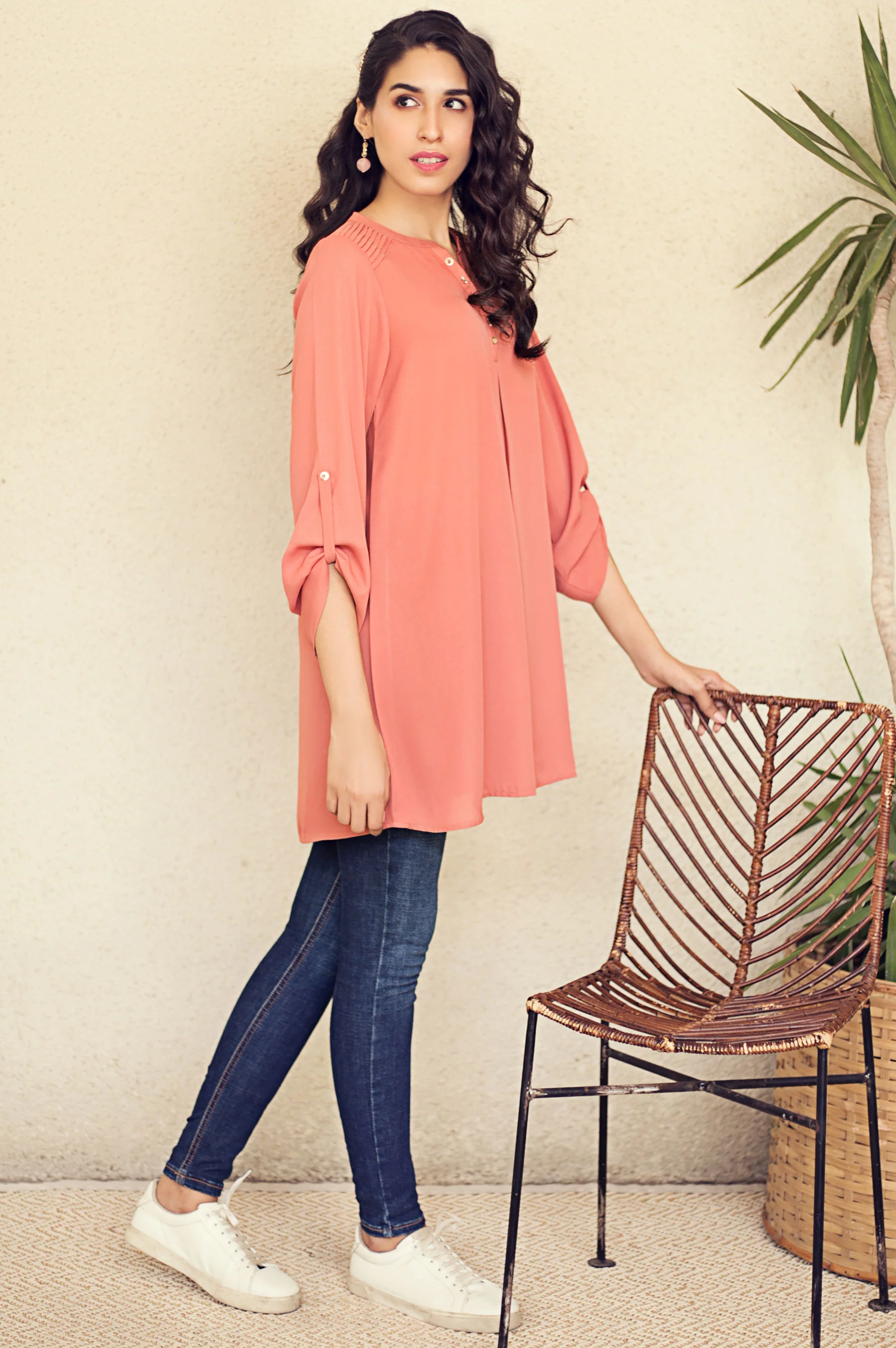 Stitched 1 Piece Embellished Shirt - Image 4