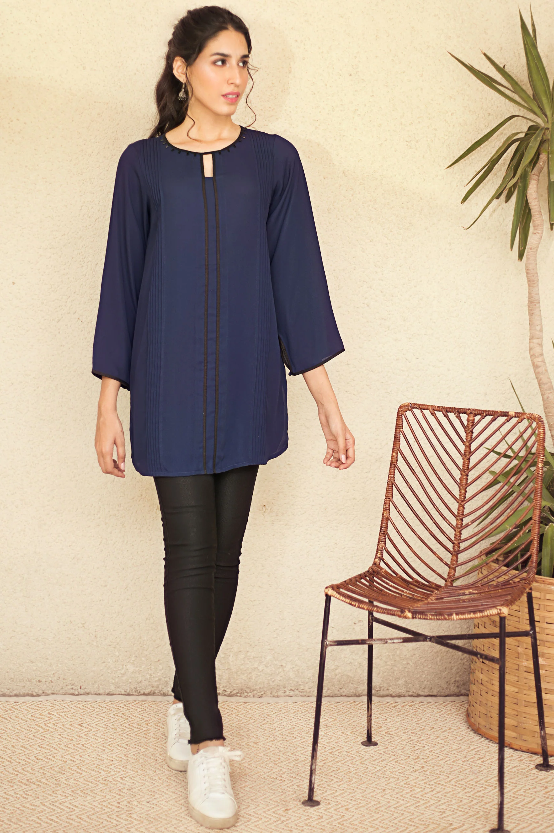 Stitched 1 Piece Embellished Shirt