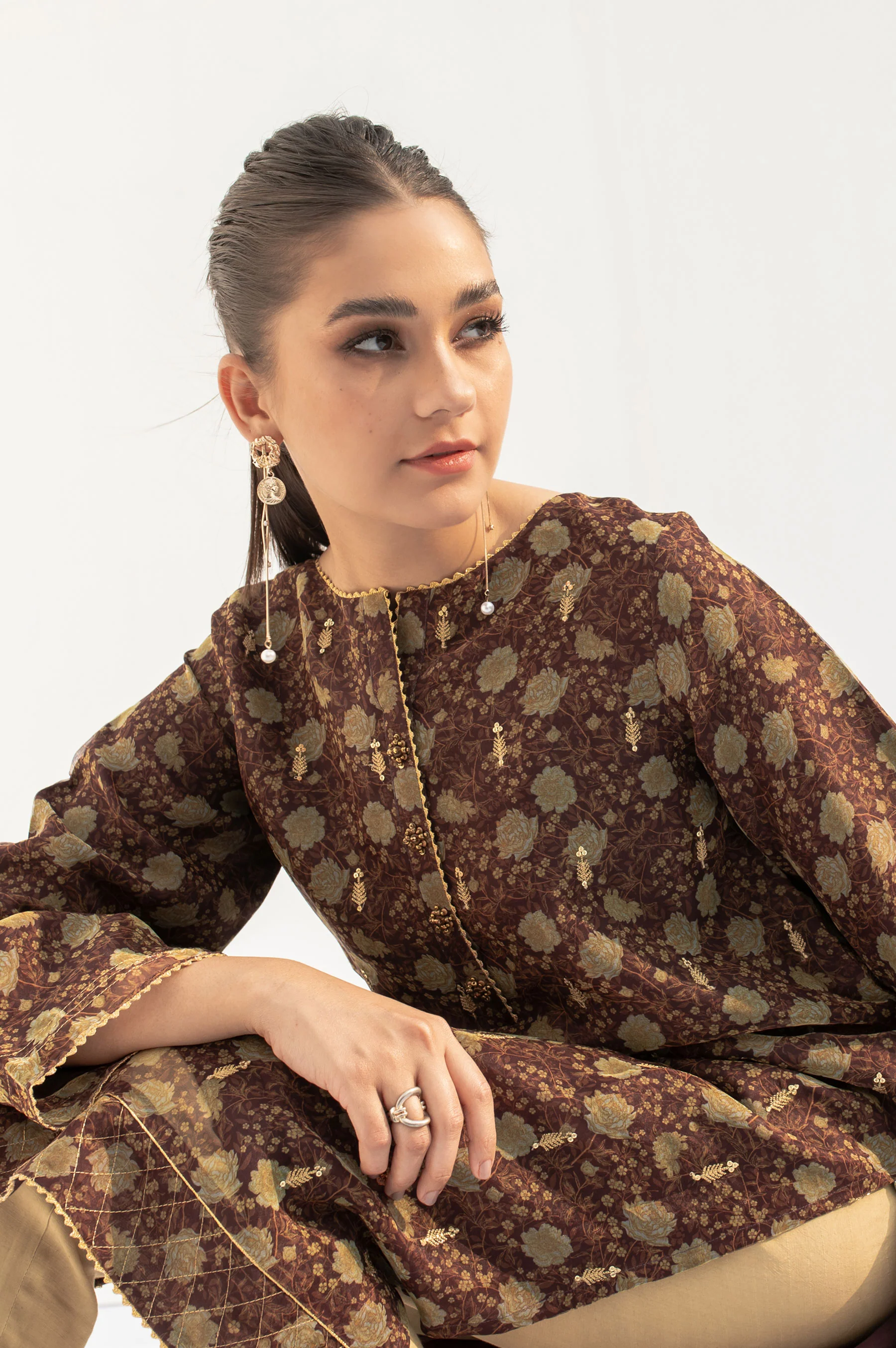 Stitched 1 Piece Digital Print + Embroidered Shirt - Image 5
