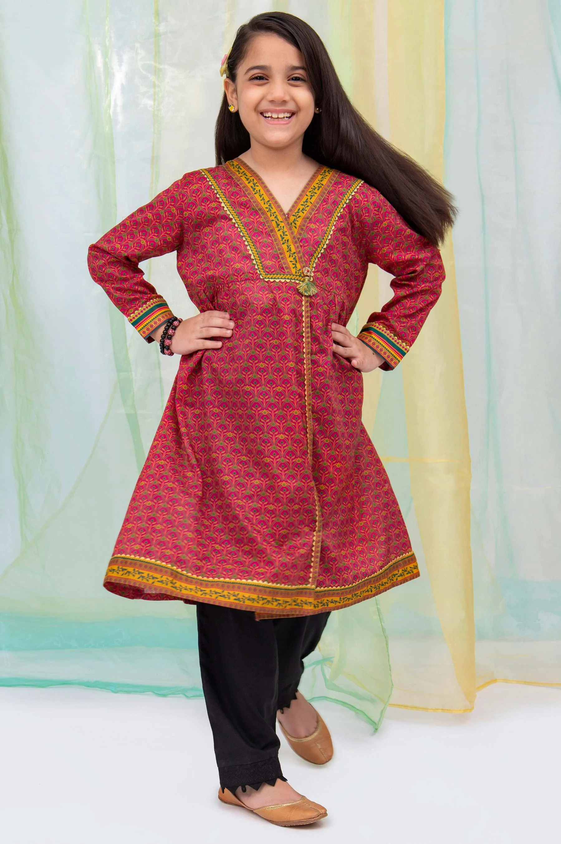 Stitched 1 Piece Embellished Shirt - Cambric - Image 5