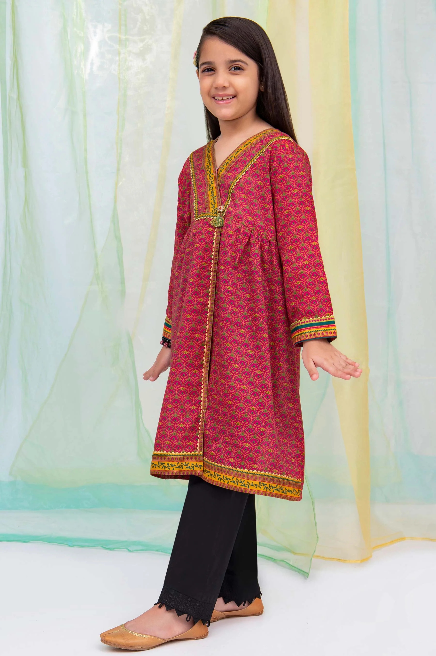 Stitched 1 Piece Embellished Shirt - Cambric - Image 6