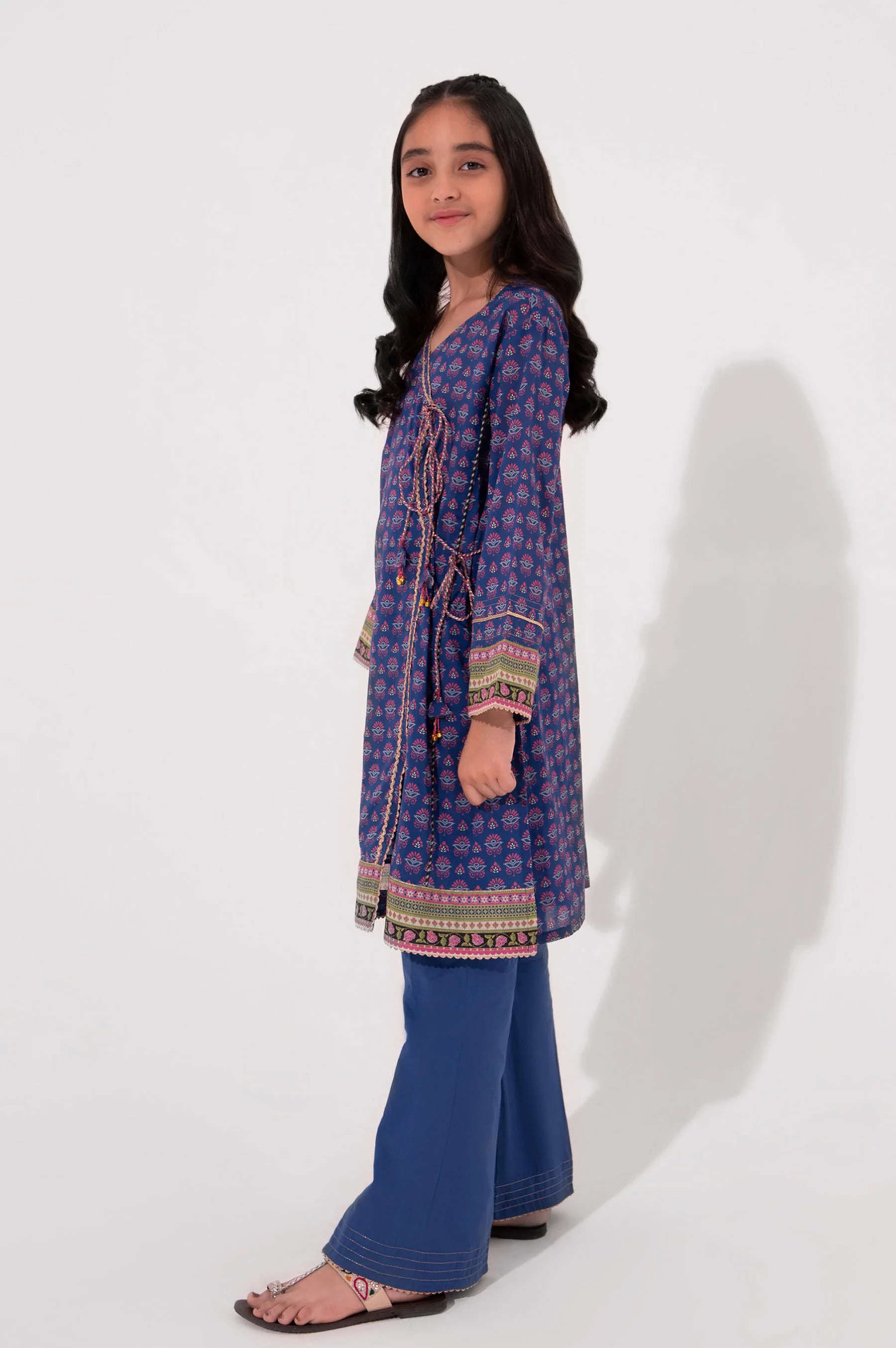 Stitched 1 Piece Embellished Lawn Shirt - Image 3