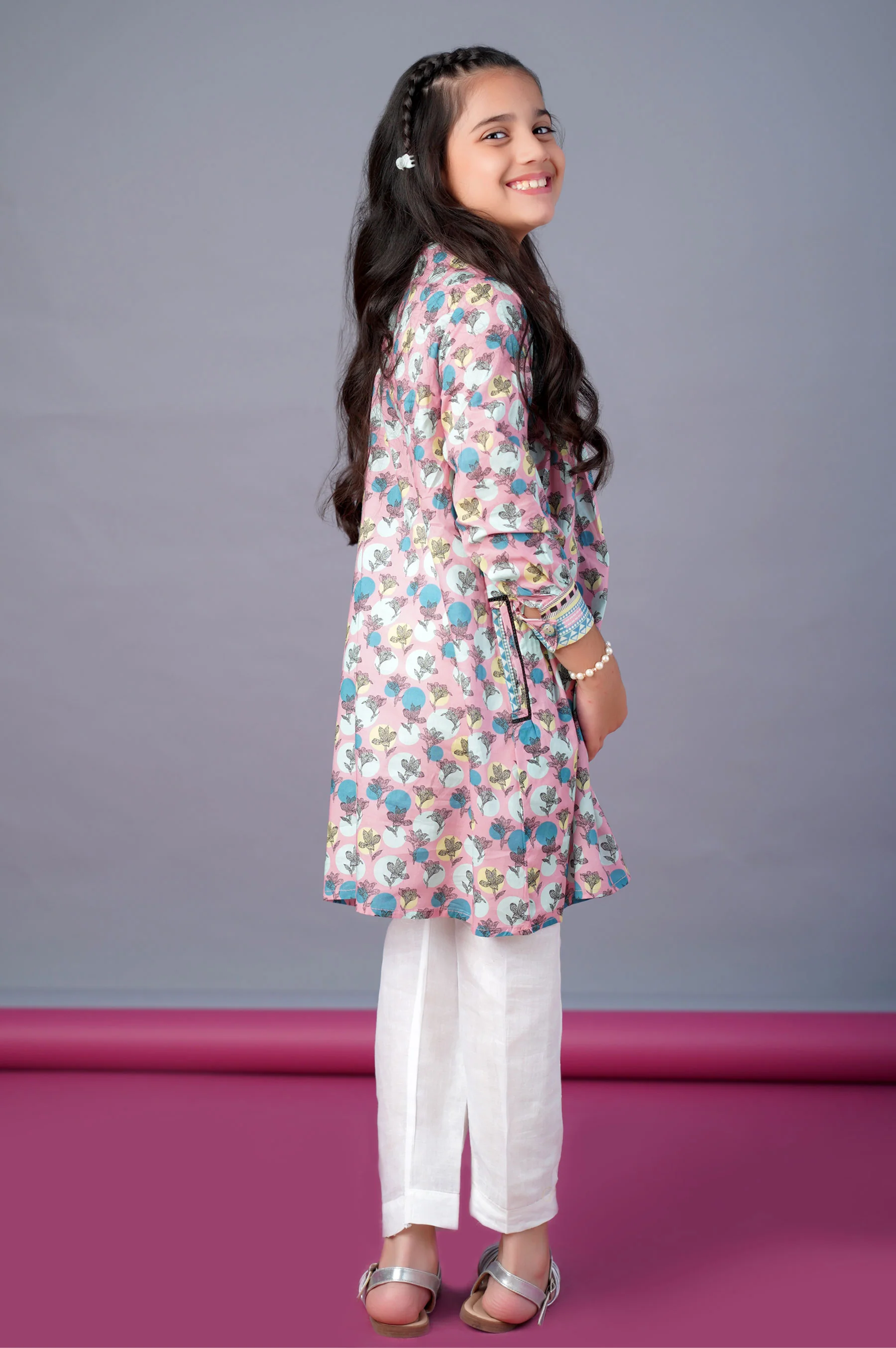 Stitched 1 Piece Printed Embellished Lawn Shirt - Image 2