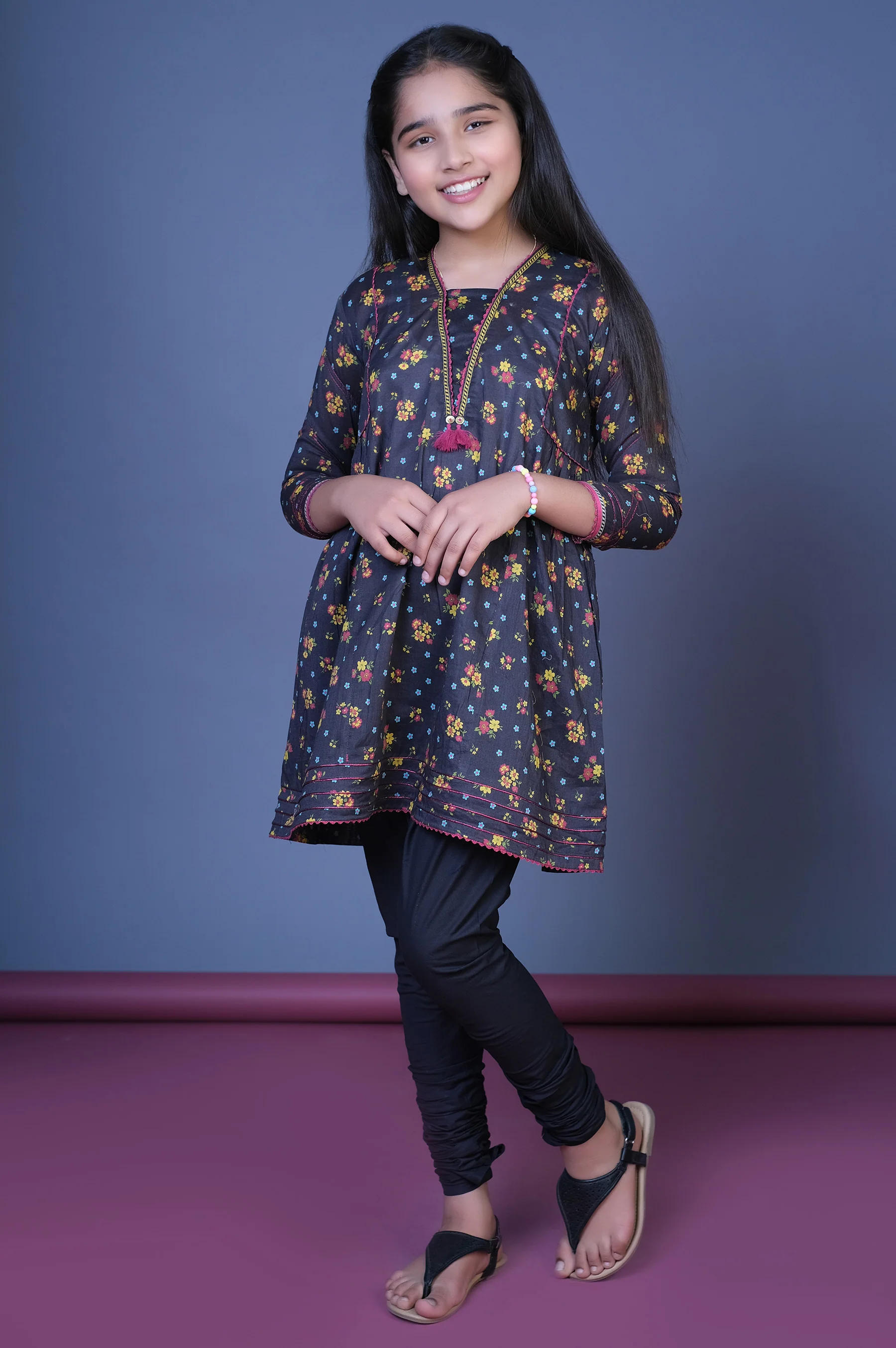 Stitched 1 Piece Embellished Lawn Shirt - Image 6