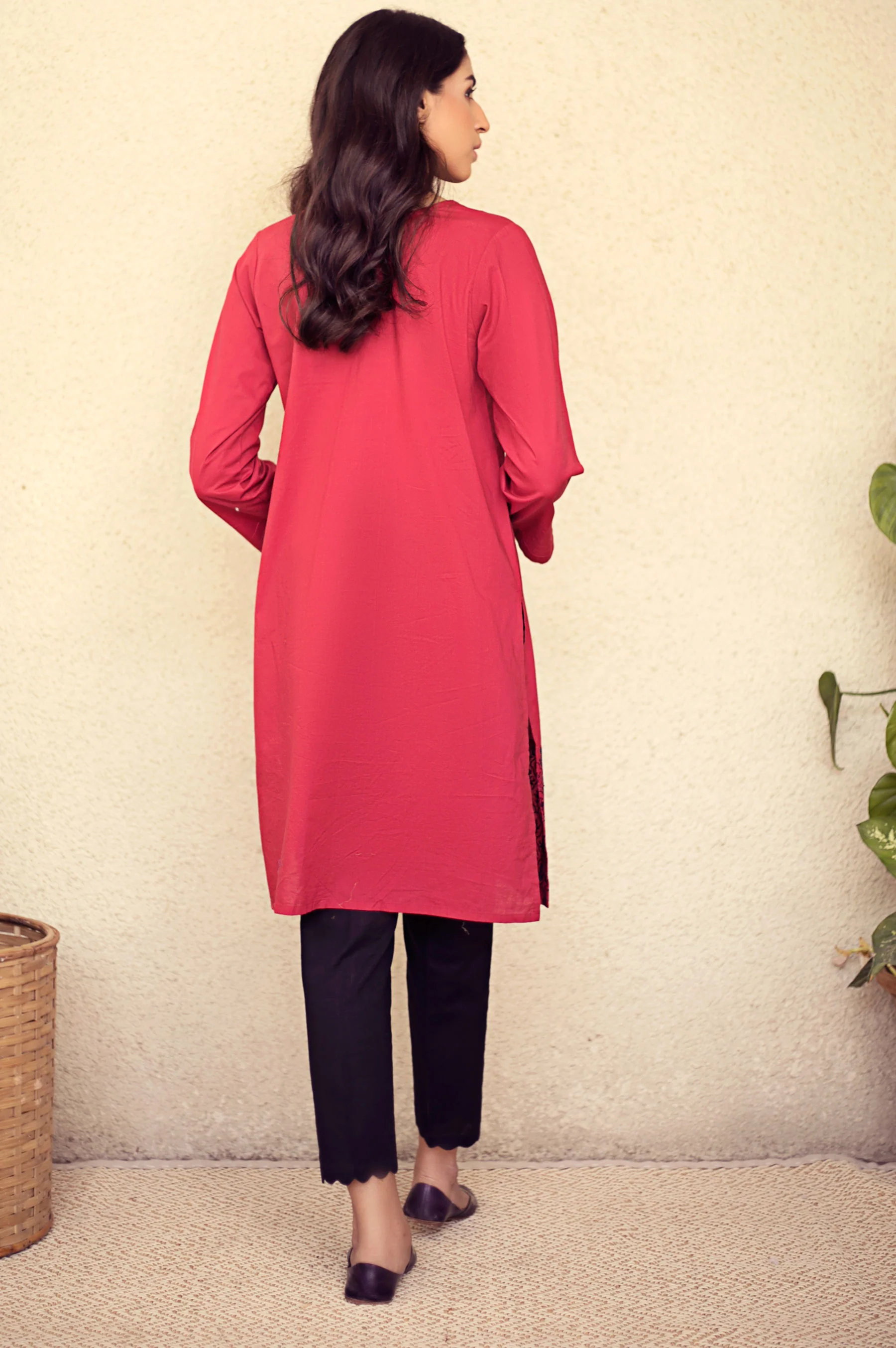 Stitched 1 Piece Embroidered Shirt - Image 4