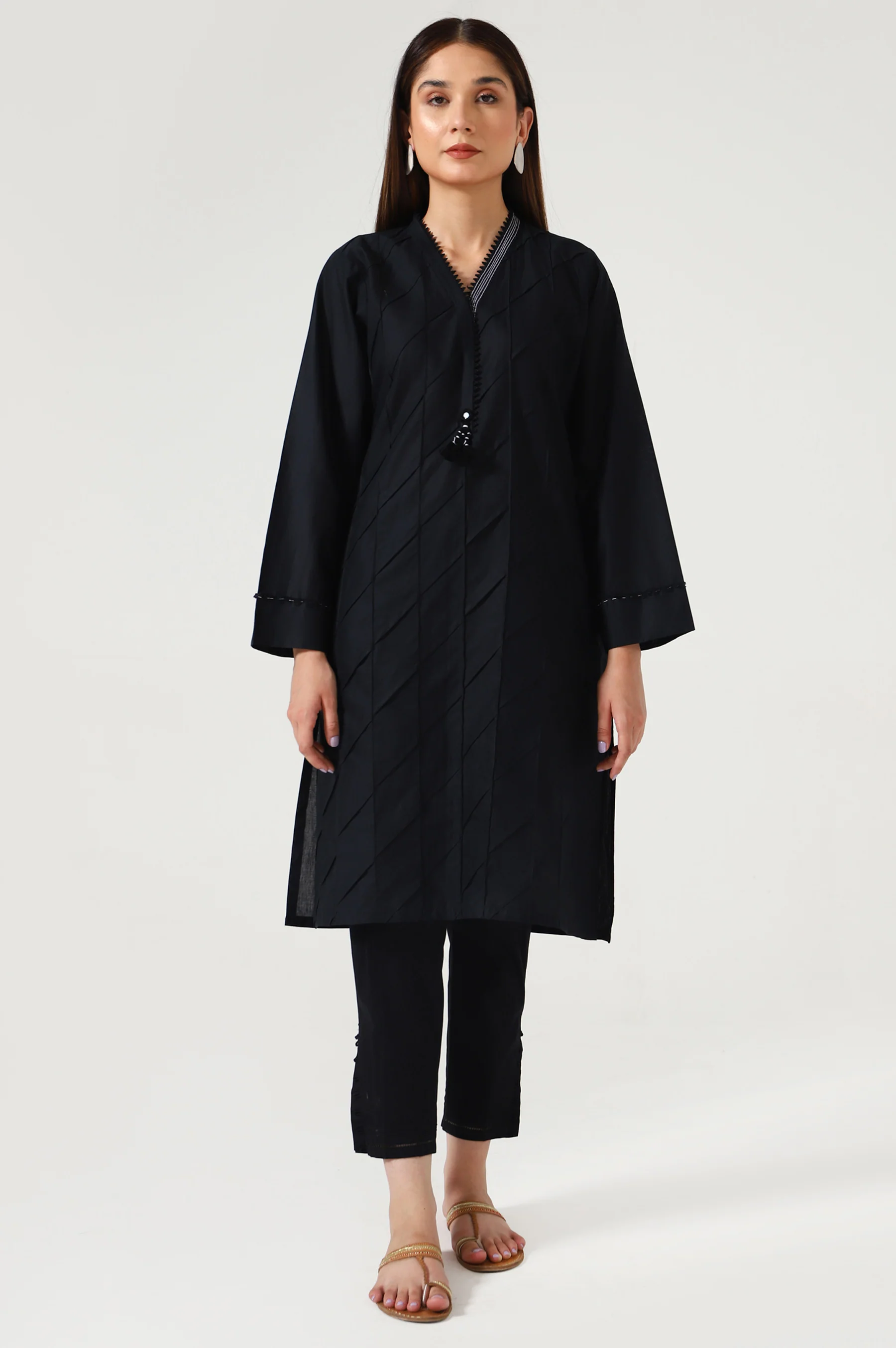 Stitched 1 Piece Stylized Cambric Shirt - Image 3
